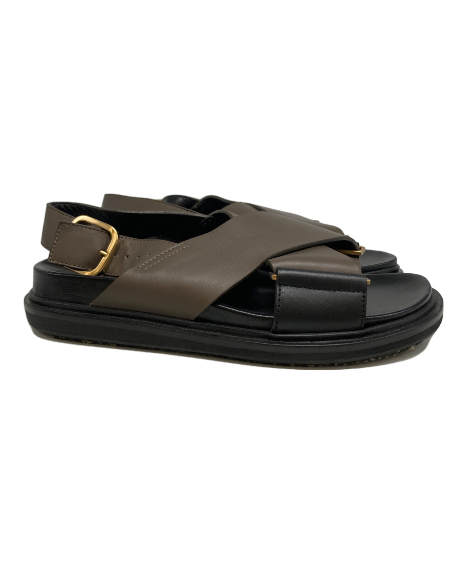中古・古着通販】MARNI (マルニ) フスベットサンダル ブラウン
