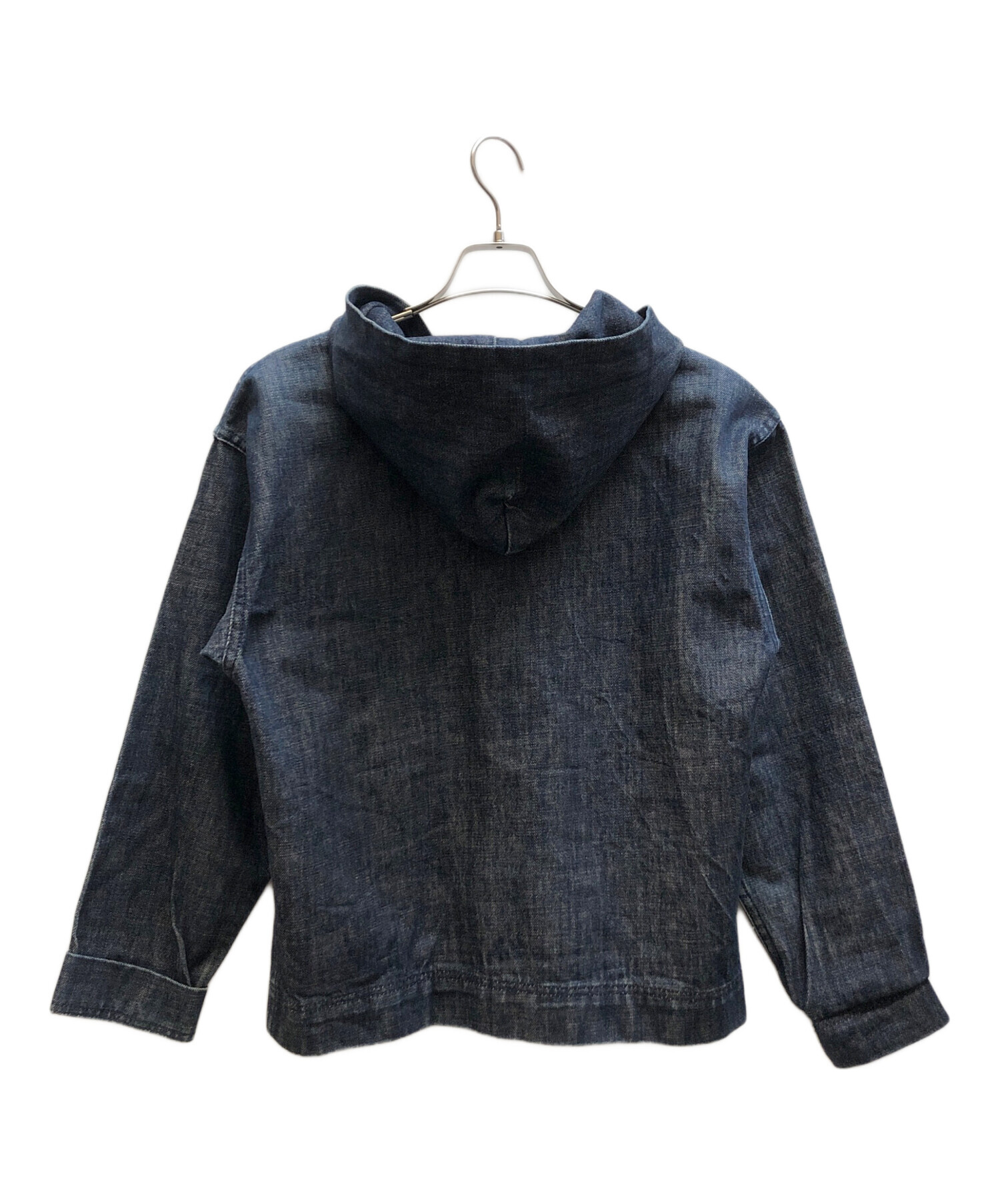 れ*む様 美品　EVISU インディゴデニムパーカー　38 中古・古着通販】EVISU (エヴィス) デニムジップパーカー インディゴ