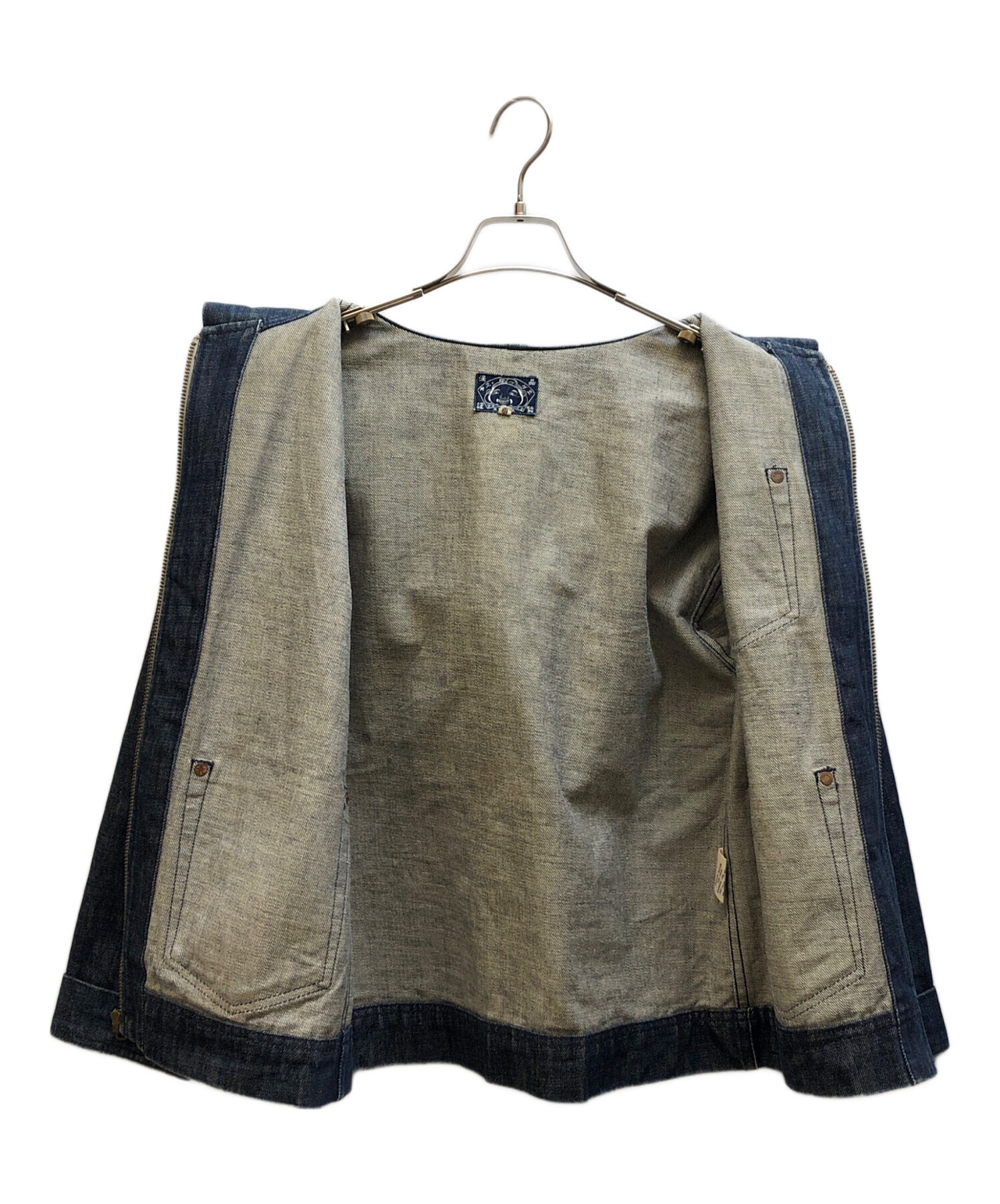 中古・古着通販】EVISU (エヴィス) デニムジップパーカー インディゴ
