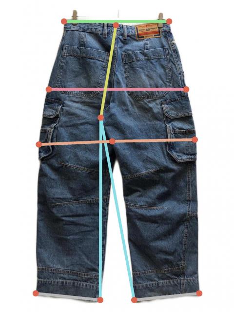 中古・古着通販】DIESEL (ディーゼル) デニムカーゴパンツ / A13338