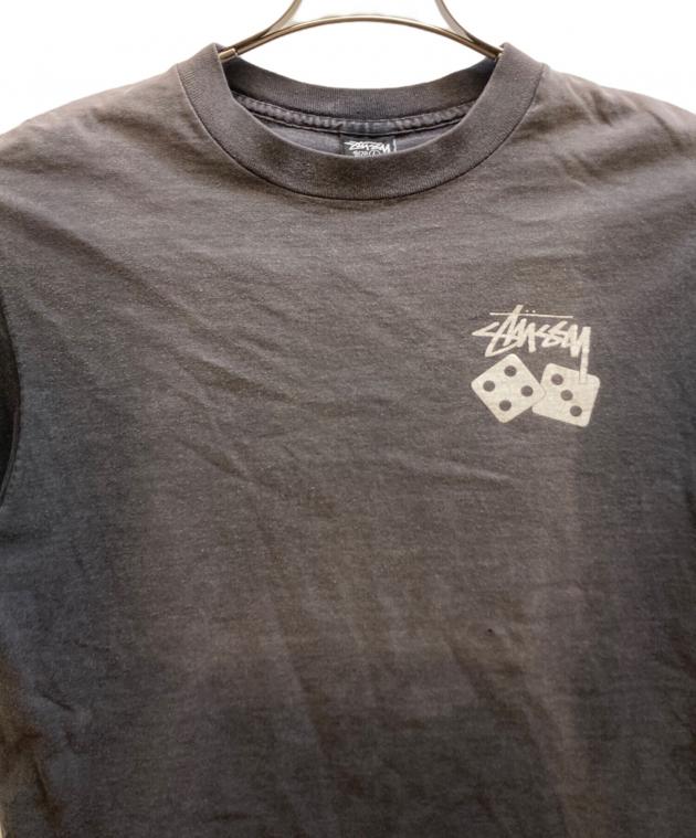 ☆古着　STUSSY　ステューシー　黒　Tシャツ　サイズ：Ｌ　中古品 中古・古着通販】stussy (ステューシー) プリントTシャツ ブラック