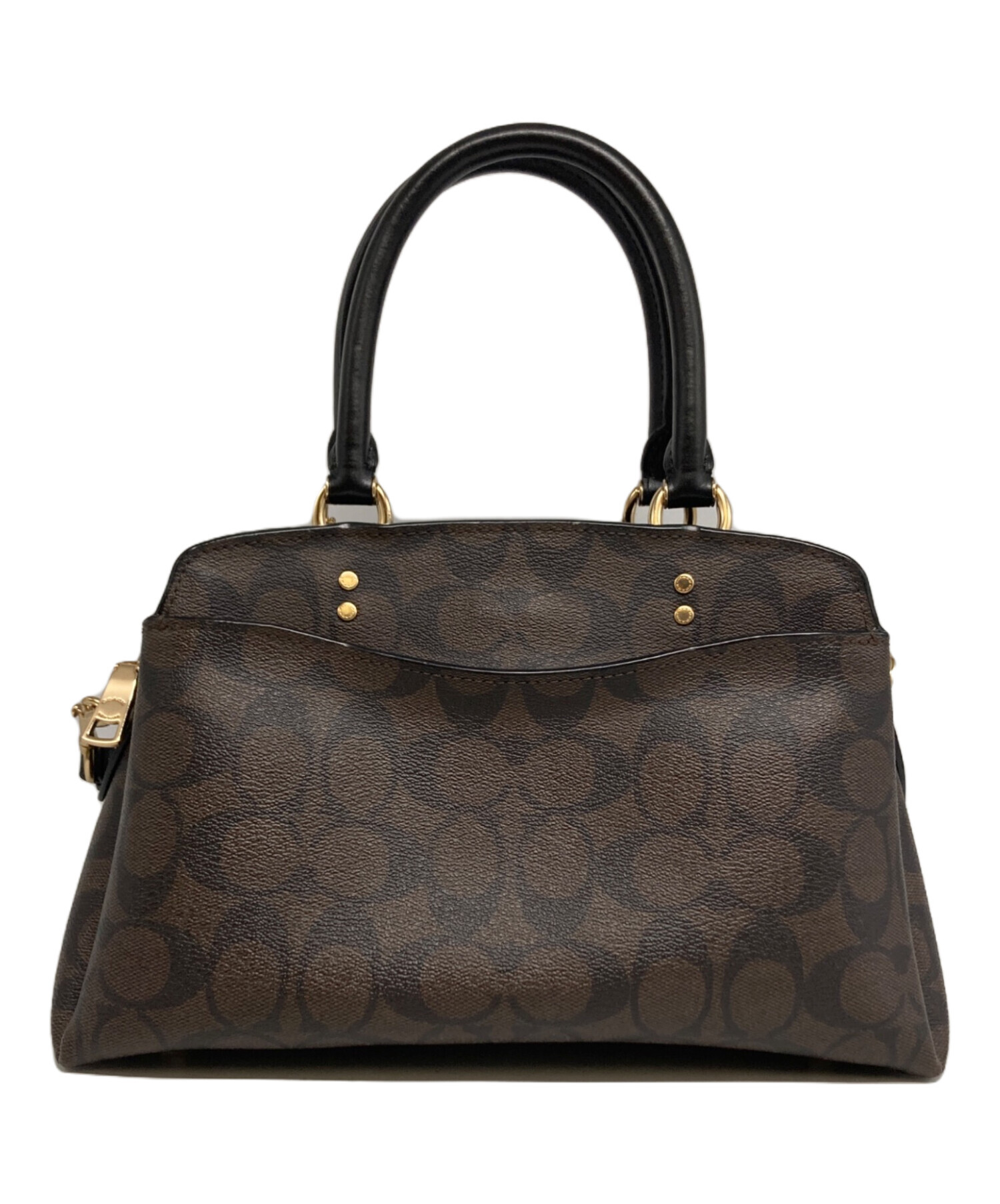 中古・古着通販】COACH (コーチ) 2WAYバッグ/91494 ブラウン×ブラック