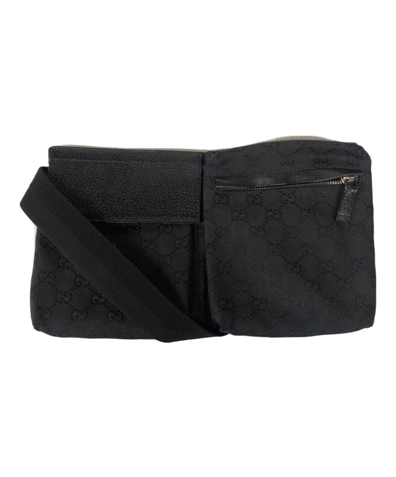 中古・古着通販】GUCCI (グッチ) ウエストポーチ/28566 ブラック 