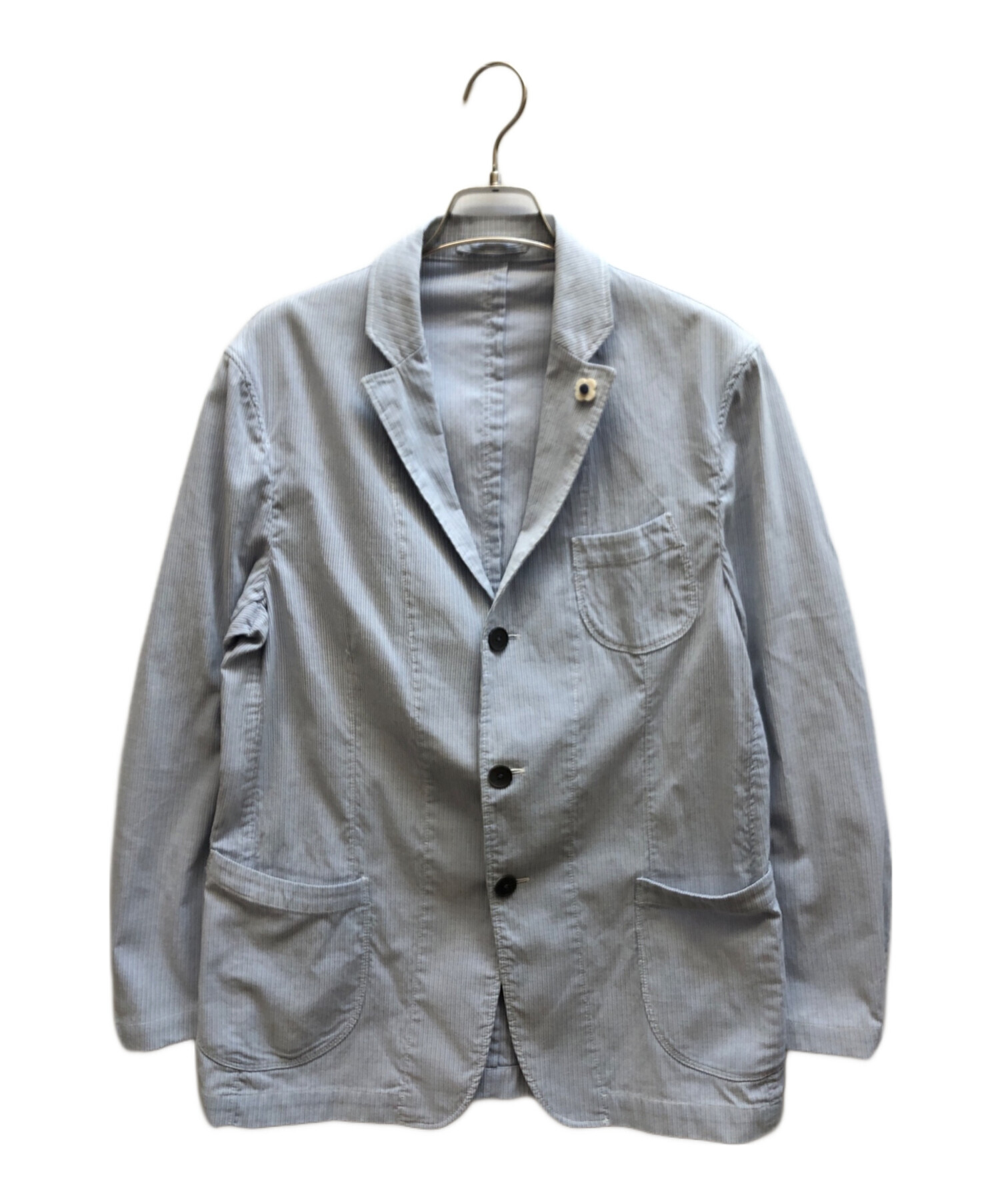 美品 LARDINI ラルディーニ シングル ニット テーラードジャケット XS 