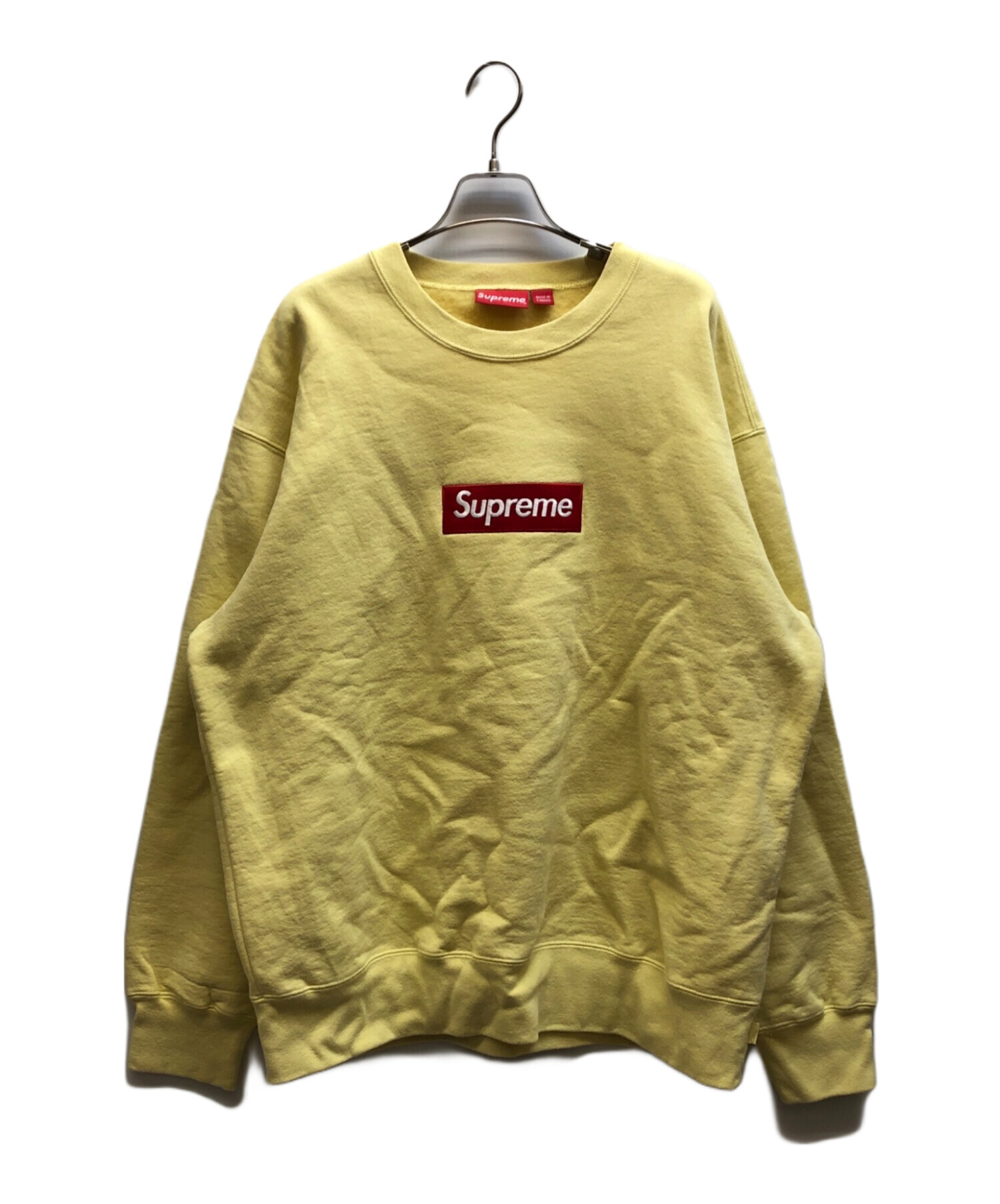 中古・古着通販】SUPREME (シュプリーム) Box Logo Crewneck イエロー 