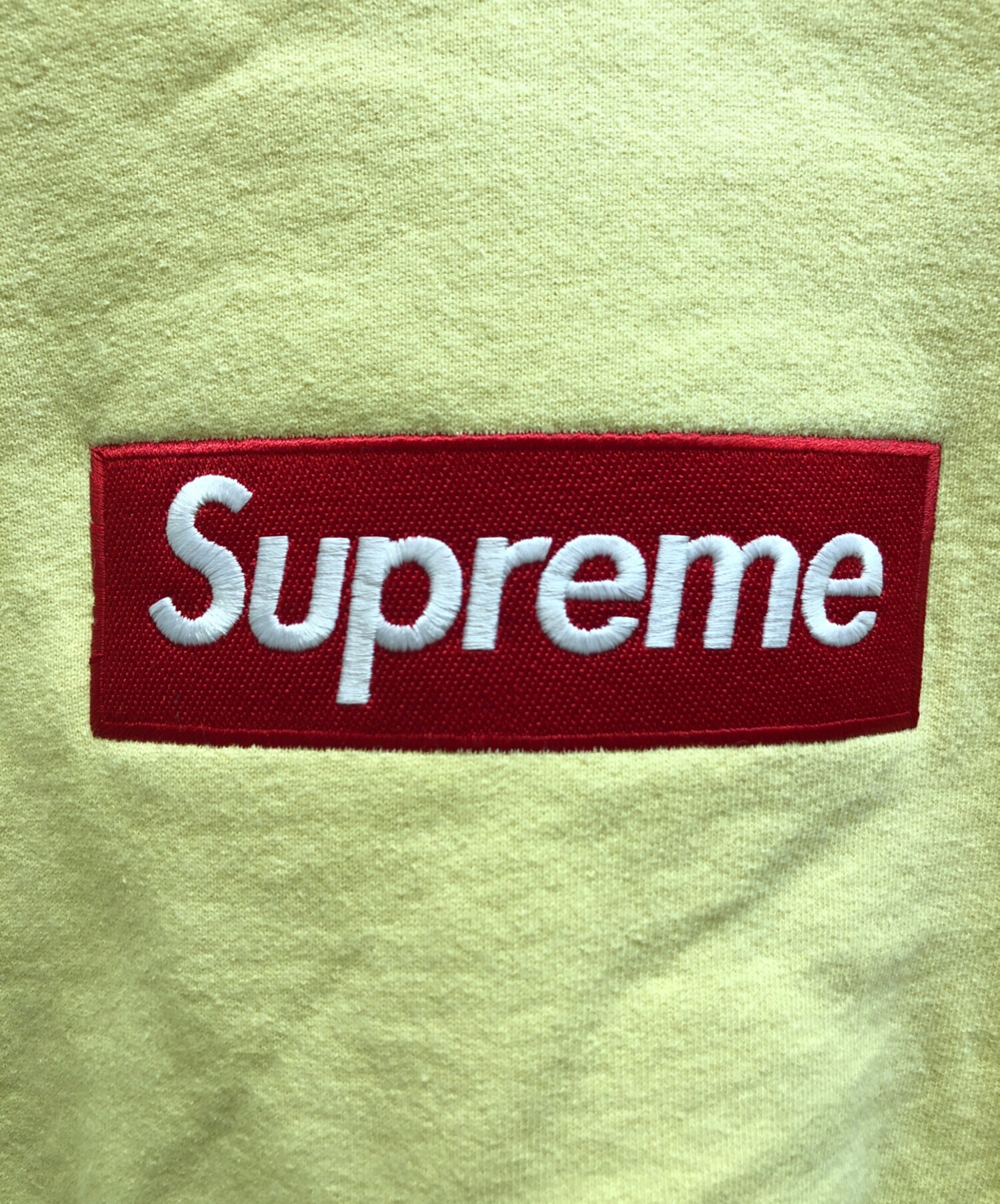 中古・古着通販】SUPREME (シュプリーム) Box Logo Crewneck イエロー 