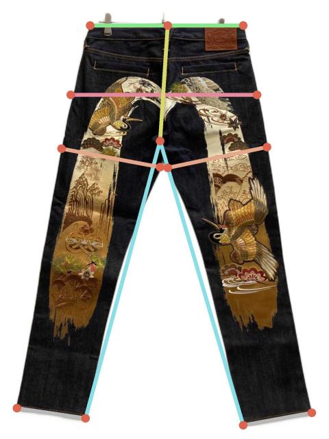 中古・古着通販】EVISU (エヴィス) 鶴の恩返し 大黒刺繡プリント