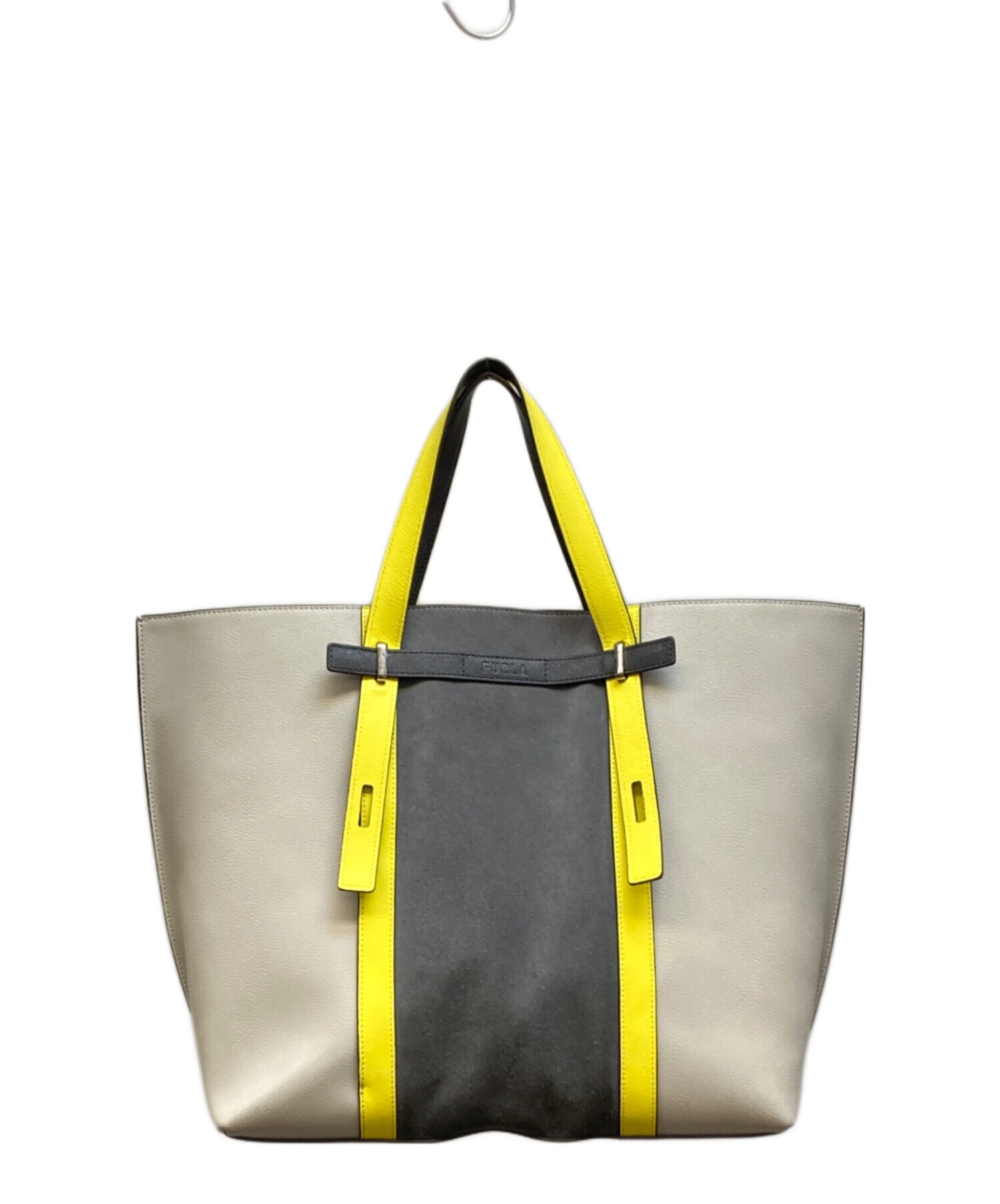 中古・古着通販】FURLA (フルラ) Man Giove TOTE イエロー×ベージュ 