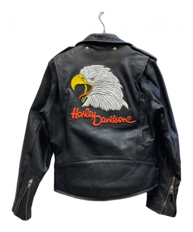 [超希少]90's Harley-Davidson ダブルレザージャケット 40 中古・古着通販】HARLEY-DAVIDSON (ハーレーダビッドソン) ダブル