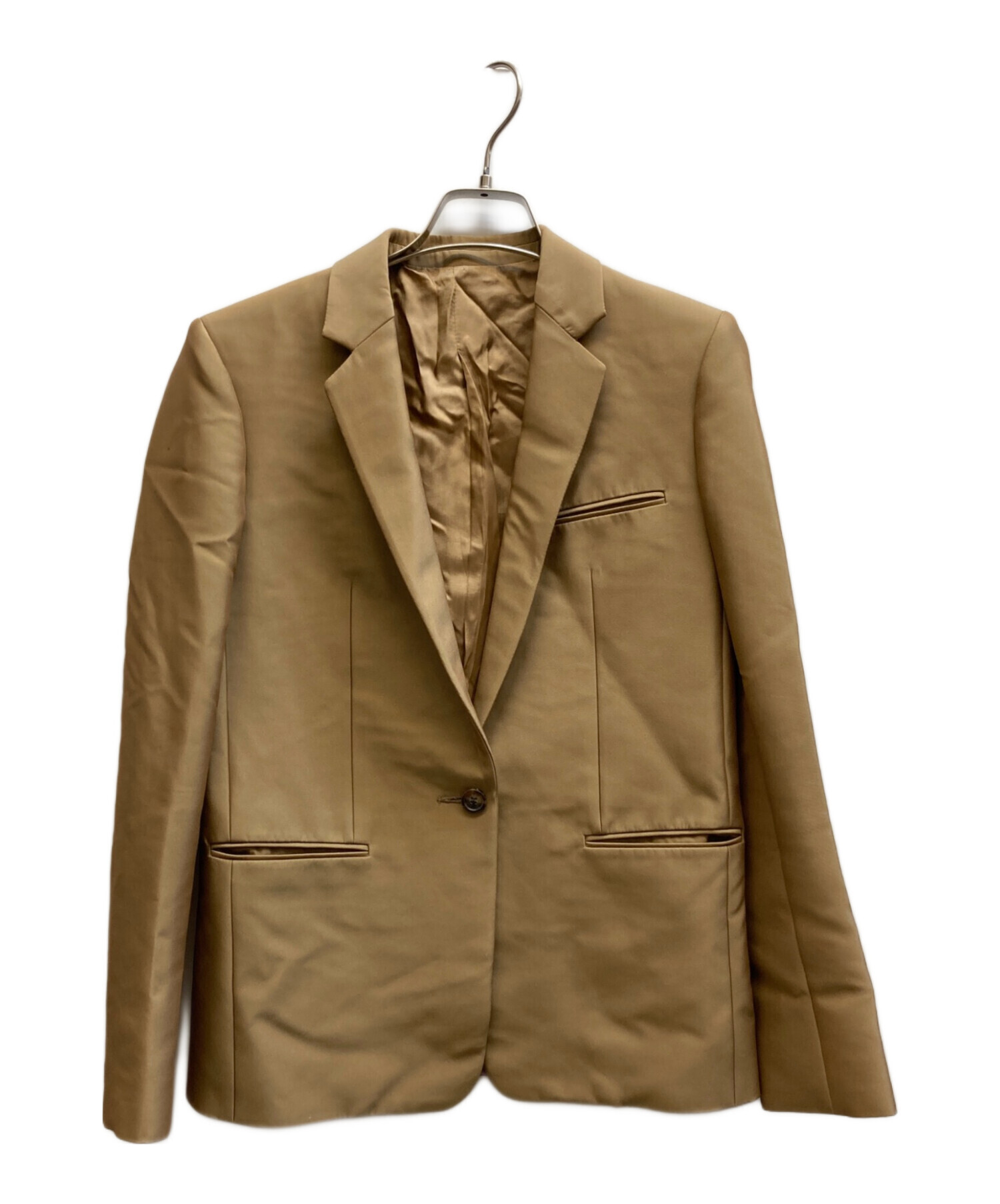 CELINE ベージュ テーラードジャケット 36 中古・古着通販】CELINE (セリーヌ) テーラードジャケット/25H54/4152
