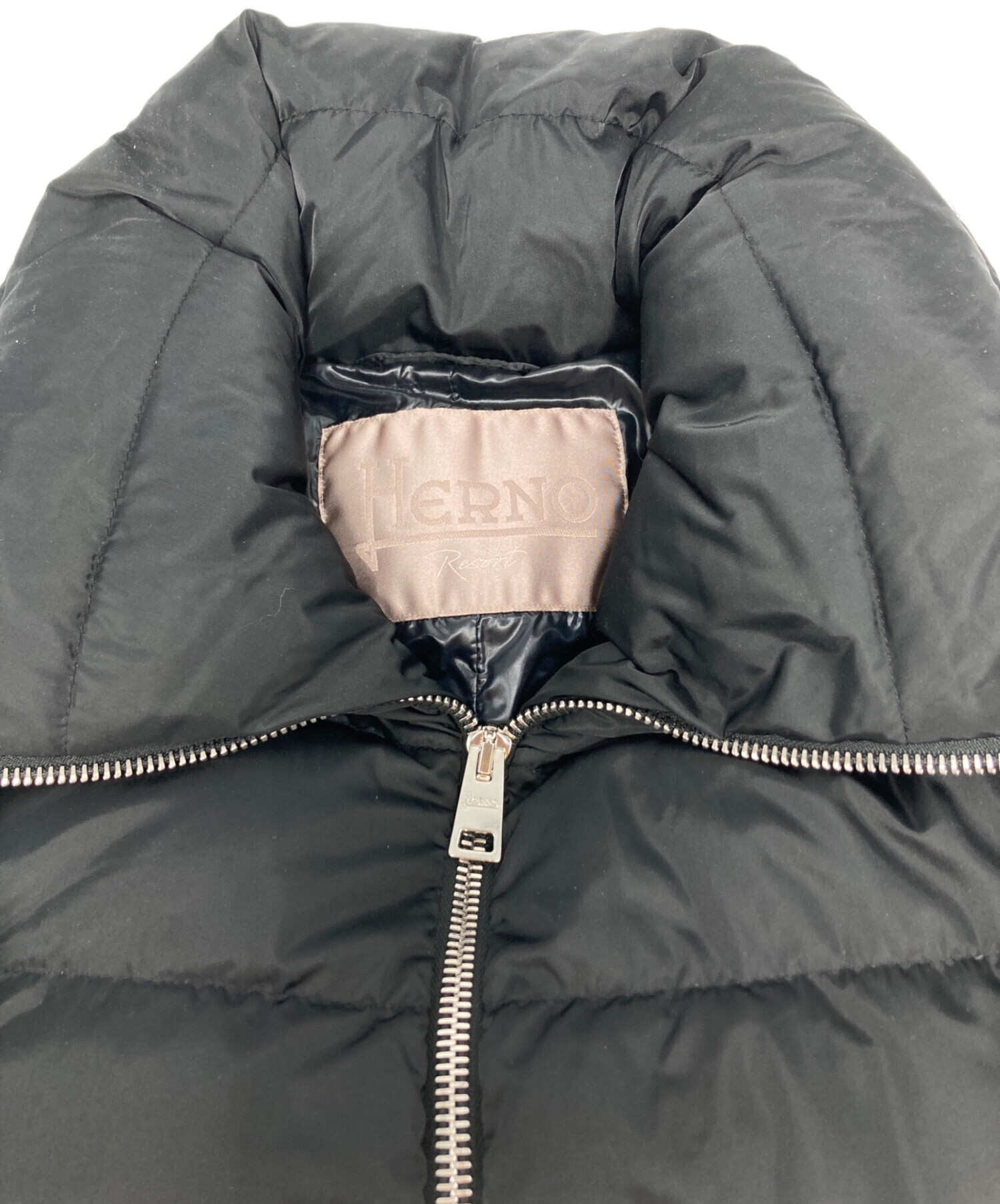 中古・古着通販】HERNO (ヘルノ) スタンドカラーダウンコート ブラック