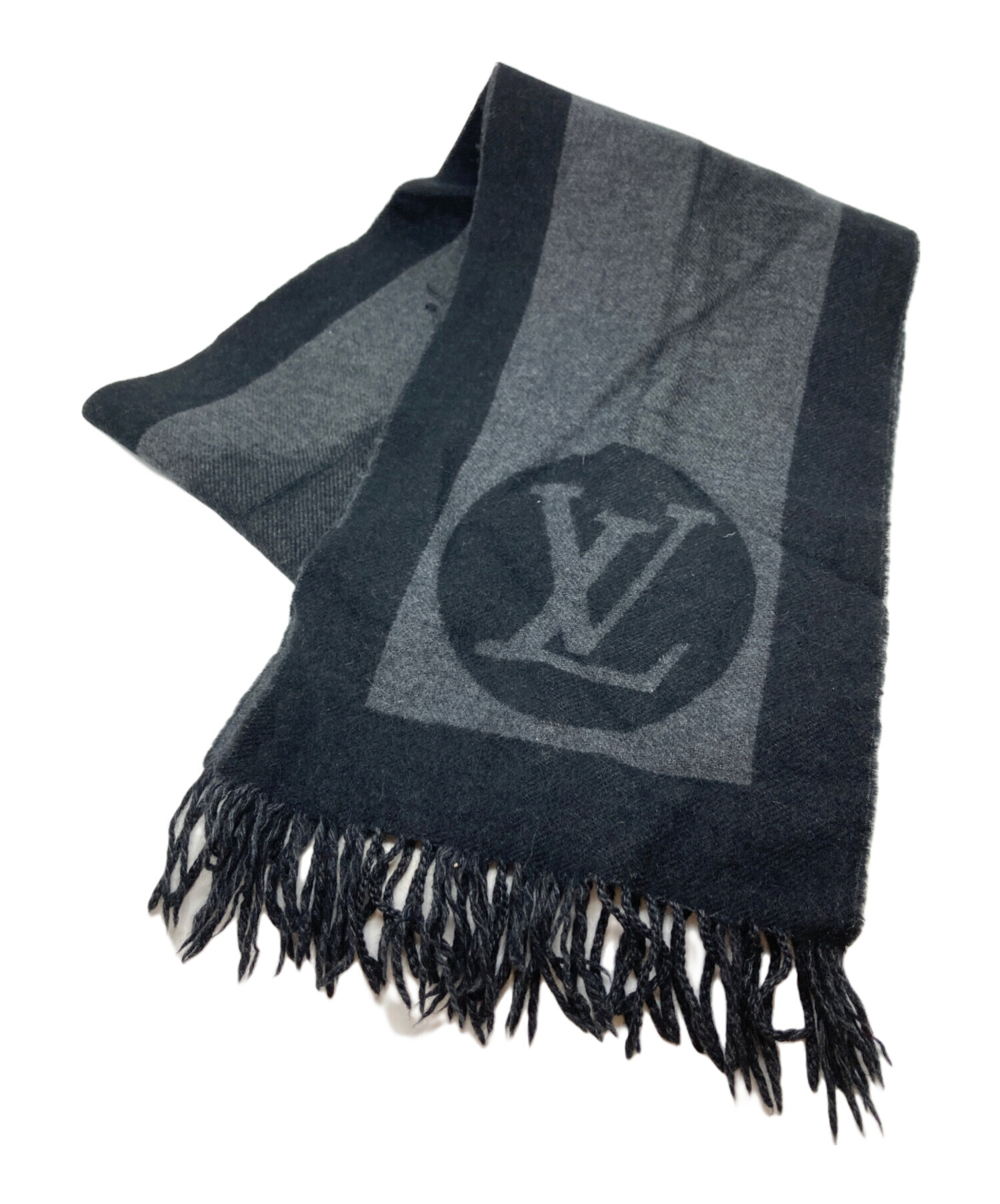 Louis Vuitton ルイヴィトン エシャルプカーディフ マフラー 中古・古着通販】LOUIS VUITTON (ルイ ヴィトン) エシャルプカーディフ