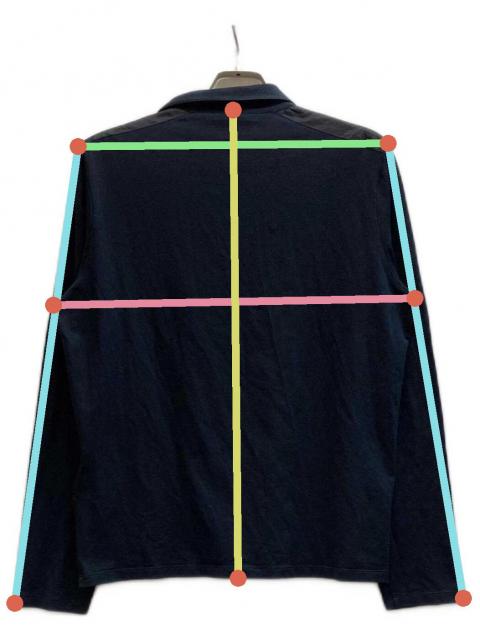 中古・古着通販】PRADA (プラダ) 長袖ポロシャツ/SJN263 R192 ブラック