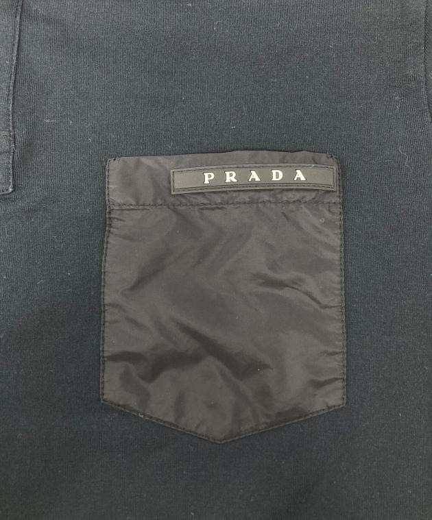 中古・古着通販】PRADA (プラダ) 長袖ポロシャツ/SJN263 R192 ブラック