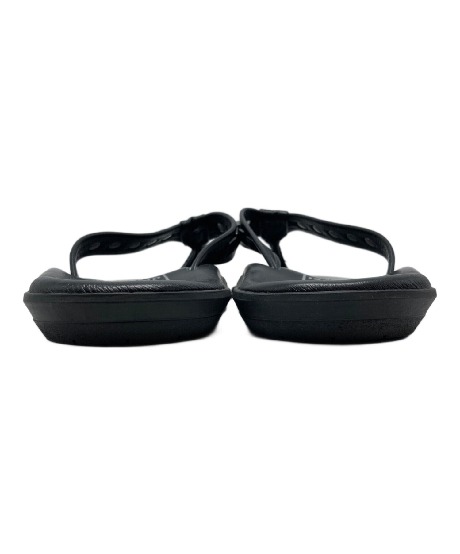 アイランドスリッパ　ブラック　サンダル　8 26.0 レザー　革 中古・古着通販】ISLAND SLIPPER (アイランドスリッパ) レザーサンダル