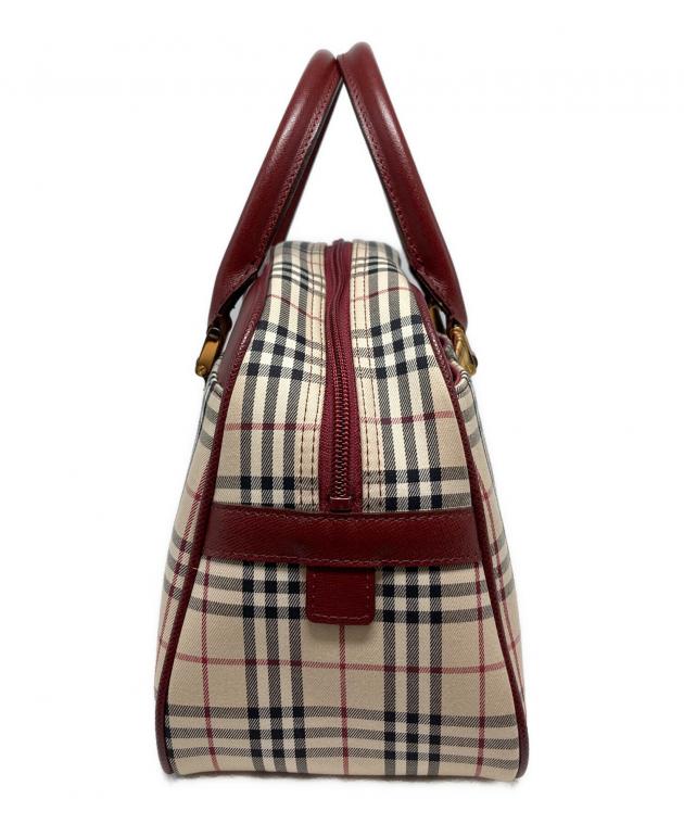 中古・古着通販】BURBERRY (バーバリー) ノバチェックハンドバッグ