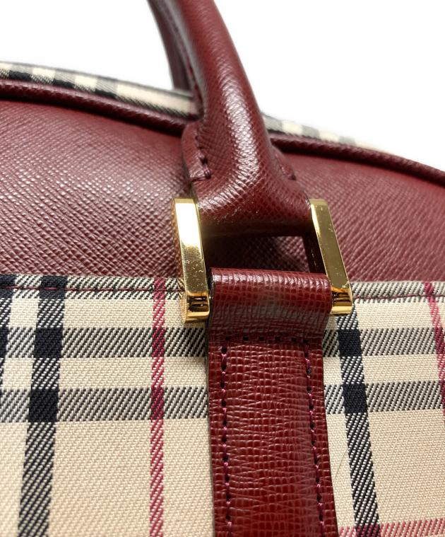 中古・古着通販】BURBERRY (バーバリー) ノバチェックハンドバッグ