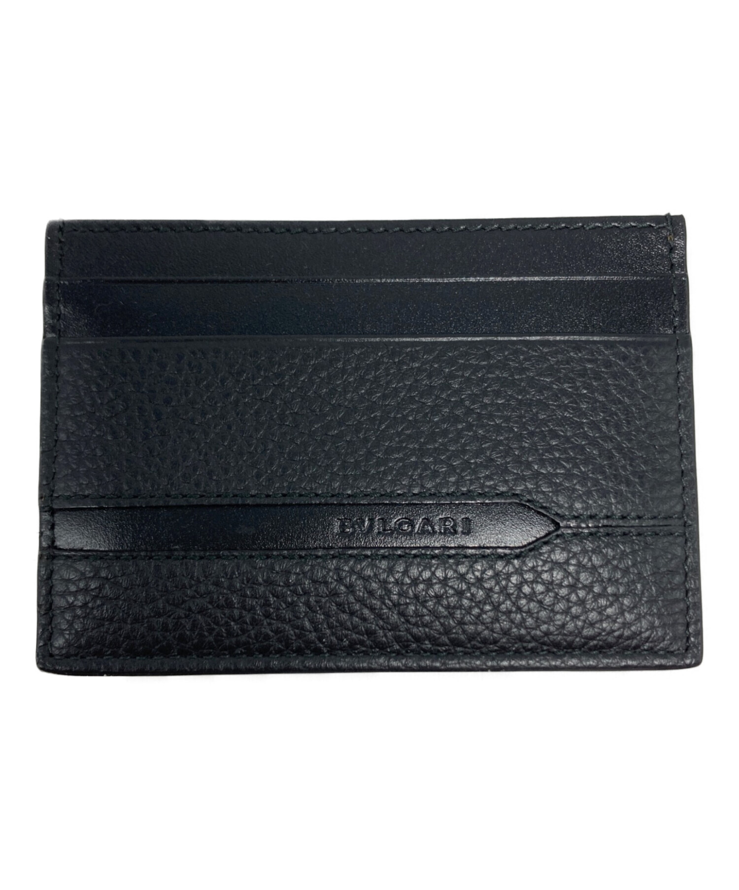 【美品】BVLGARI ダークブラウン パスポートケース 中古・古着通販】BVLGARI (ブルガリ) カードケース/36969 ブラック