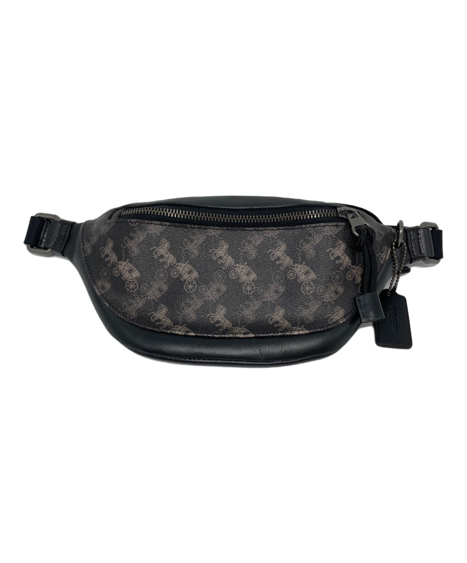 COACH 黒レザー ボディバッグ ゴールドロゴ 中古・古着通販】COACH (コーチ) ボディバッグ / F83411 ブラック