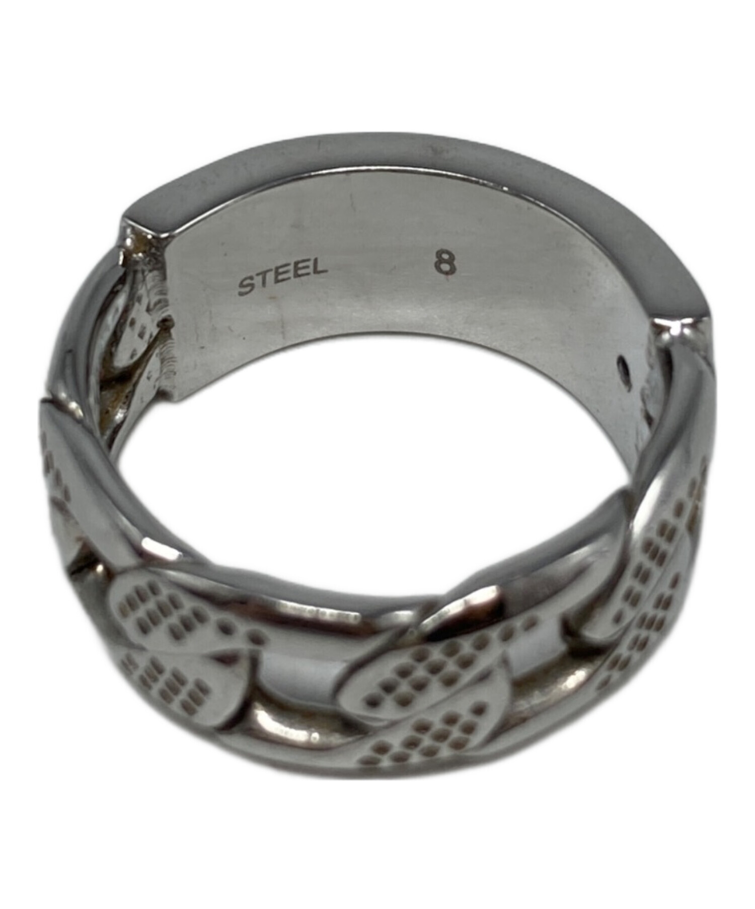 中古・古着通販】DIESEL (ディーゼル) ロゴリング シルバー サイズ:16 