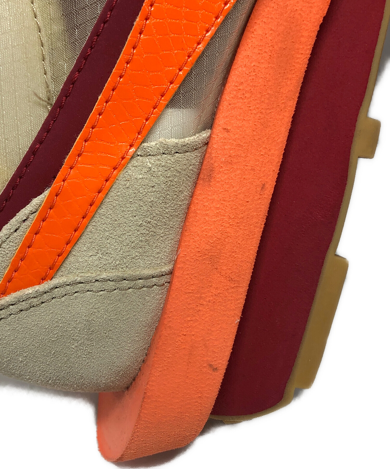 sacai サカイ 財布・ケース - オレンジxピンク 【古着】【中古】 sacai サカイ 財布・コインケース - オレンジxピンク 【古着】【中古
