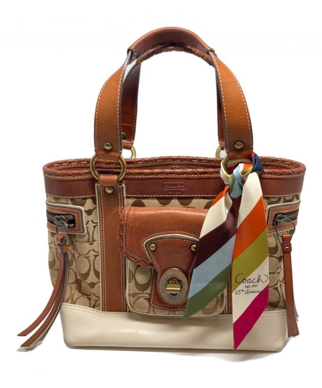 中古・古着通販】COACH (コーチ) ハンドバッグ ブラウン サイズ