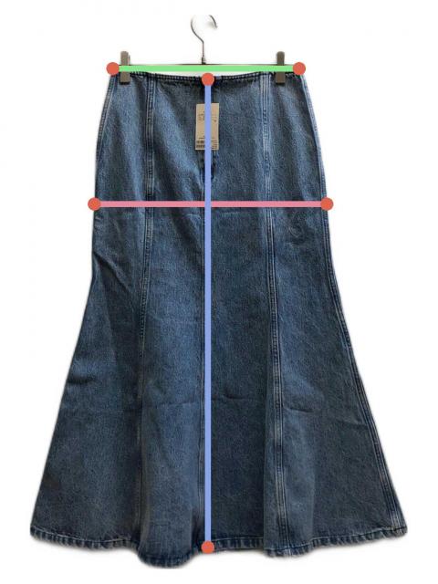 新品 Whim Gazette ウィム ガゼット フレア デニム スカート 36 中古・古着通販】Whim Gazette (ウィムガゼット) フレアデニムスカート