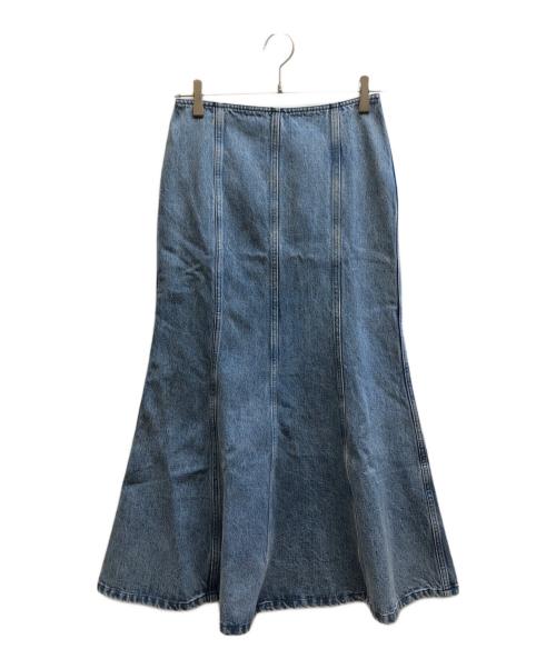 新品 Whim Gazette ウィム ガゼット フレア デニム スカート 36 中古・古着通販】Whim Gazette (ウィムガゼット) フレアデニムスカート