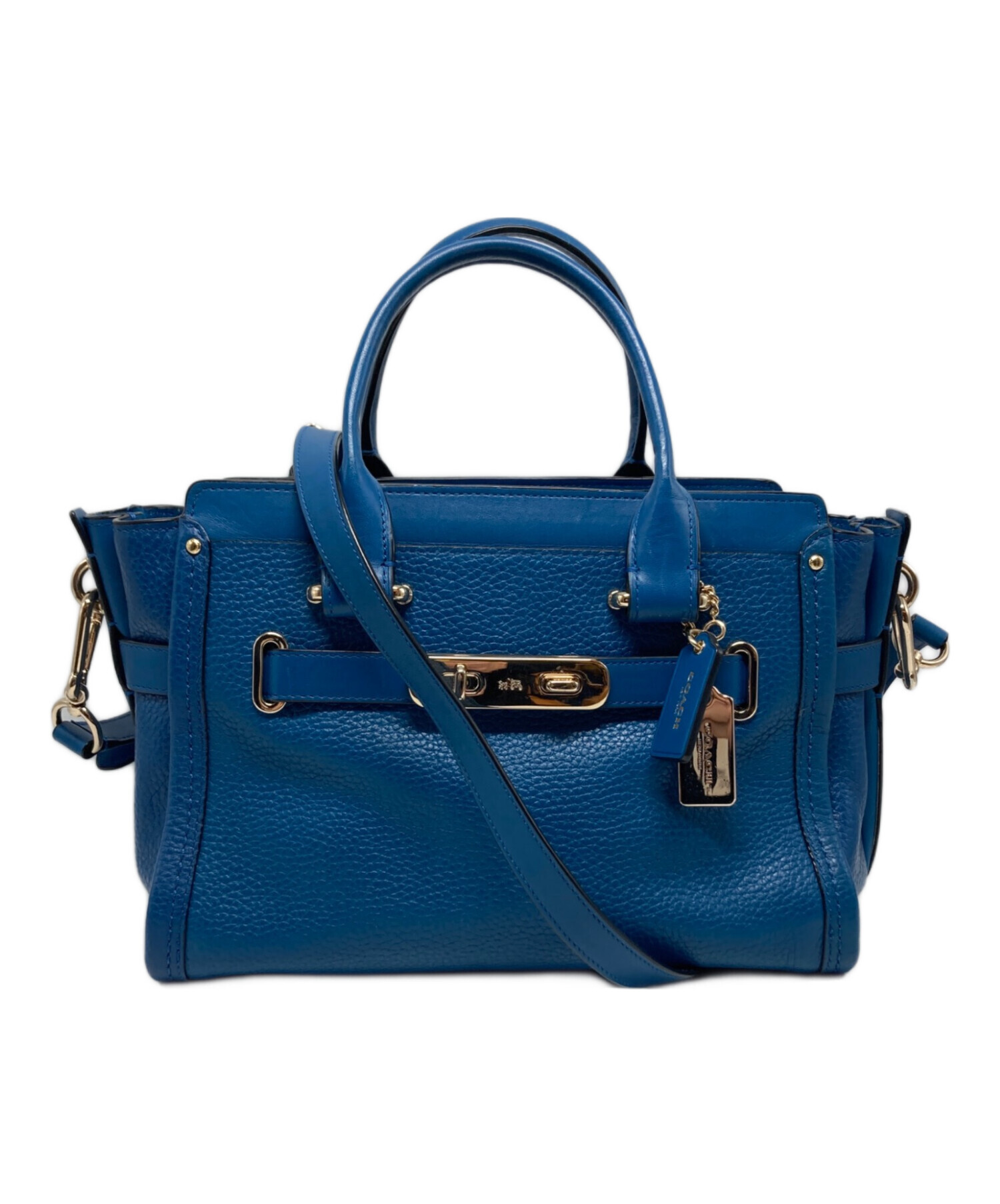 K*A様 【COACH】 コーチ ビジネスバッグ ブルー系 中古・古着通販】COACH (コーチ) 2WAYショルダーバッグ/34816 ブルー