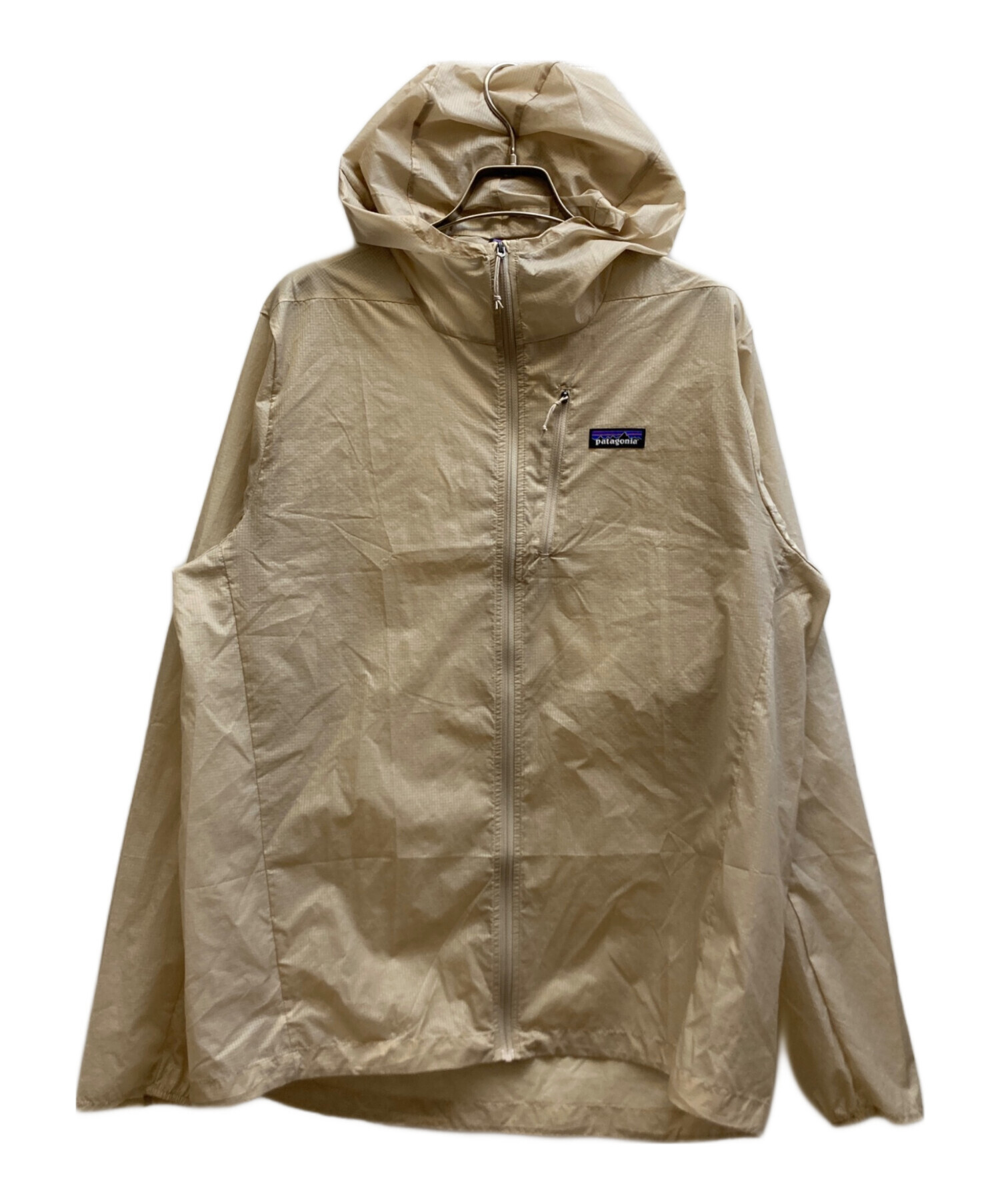 patagonia フード付きジャケット ベージュ 中古・古着通販】Patagonia (パタゴニア) ナイロンジャケット