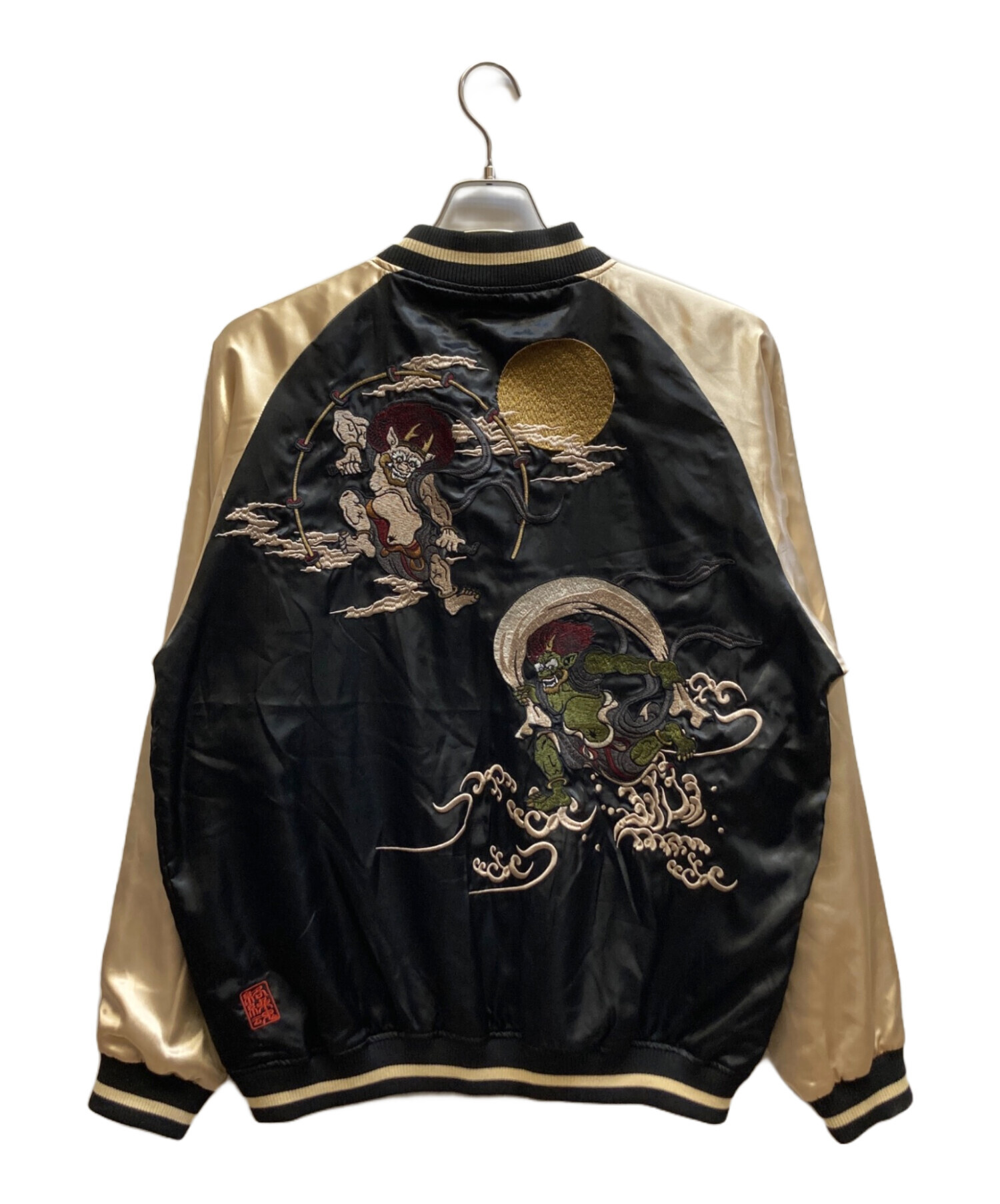中古・古着通販】絡繰魂 (カラクリタマシイ) スカジャン ブラック