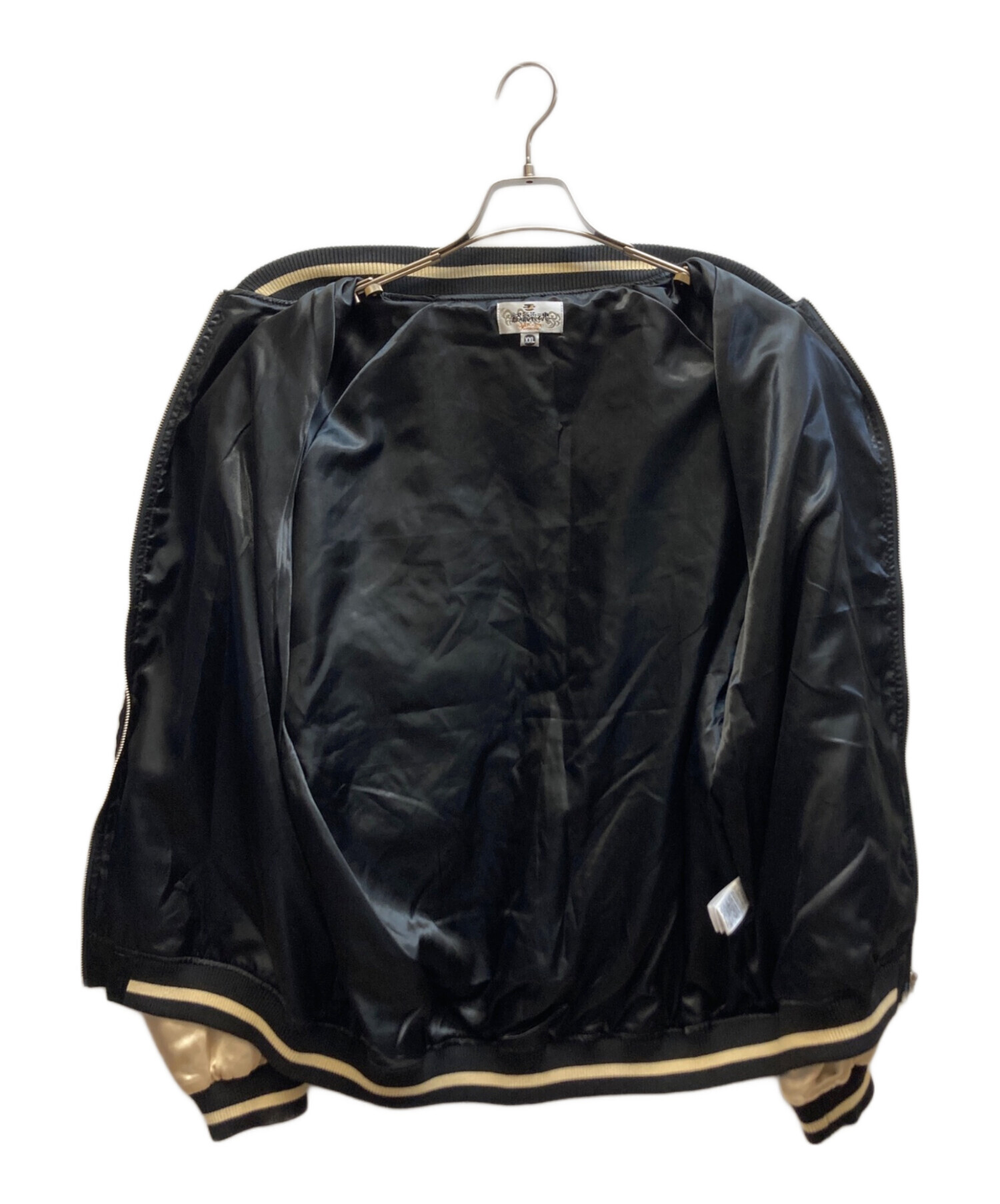 中古・古着通販】絡繰魂 (カラクリタマシイ) スカジャン ブラック