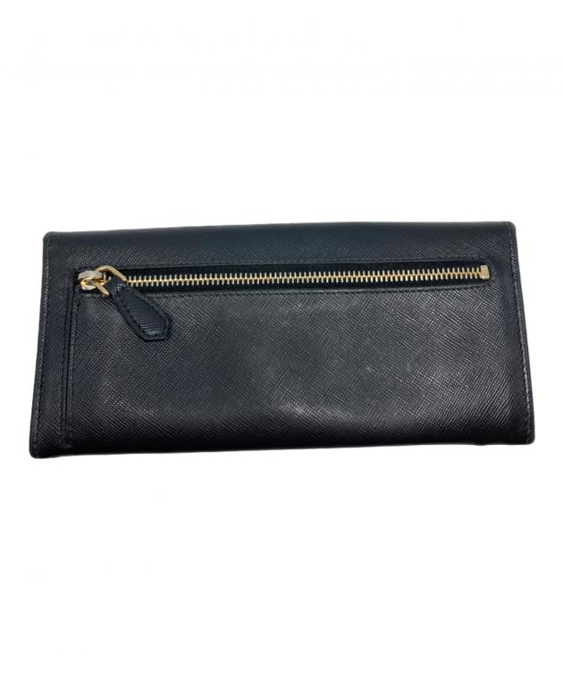 中古・古着通販】PRADA (プラダ) サフィアーノ長財布/1M1132 ブラック