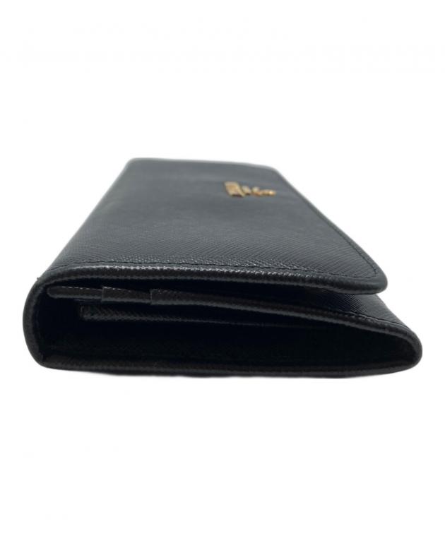 中古・古着通販】PRADA (プラダ) サフィアーノ長財布/1M1132 ブラック
