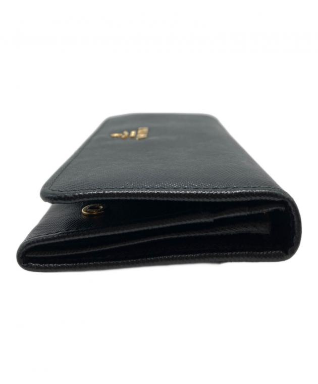 中古・古着通販】PRADA (プラダ) サフィアーノ長財布/1M1132 ブラック
