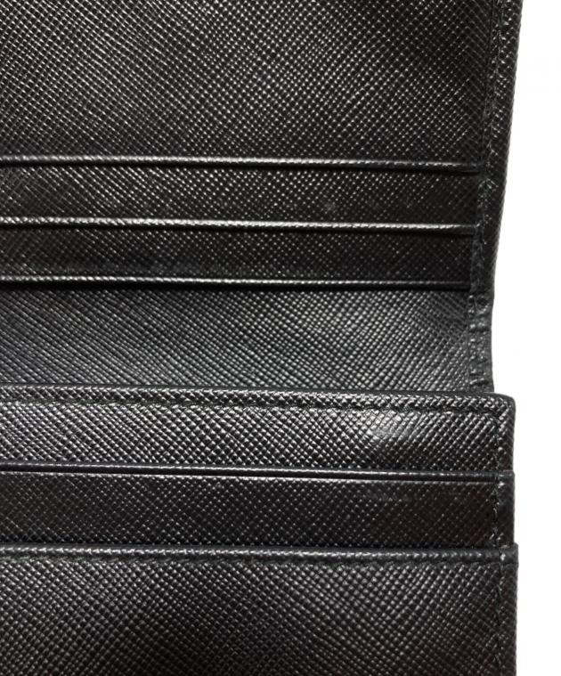 中古・古着通販】PRADA (プラダ) サフィアーノ長財布/1M1132 ブラック