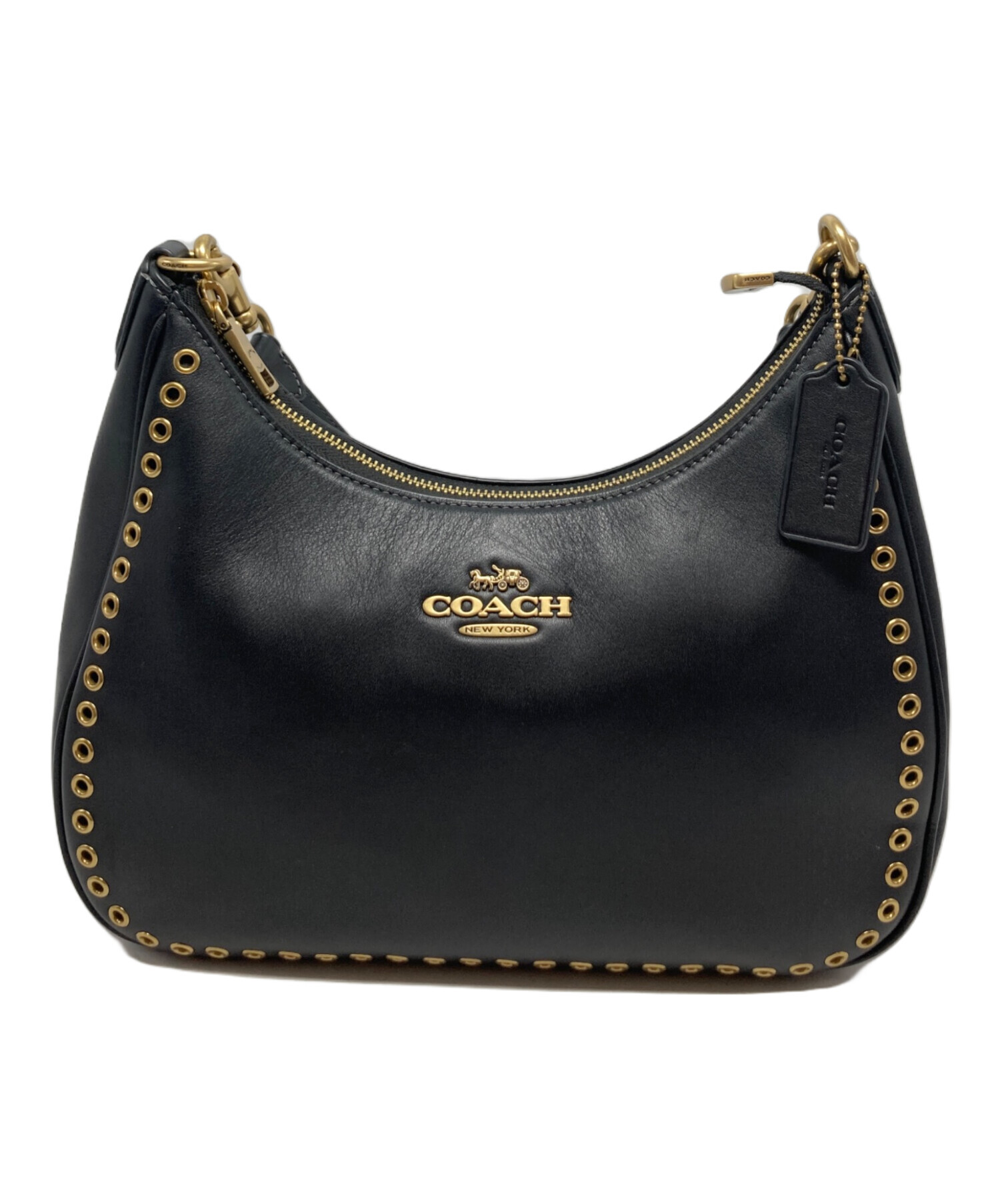 中古・古着通販】COACH (コーチ) テリ ホーボー バッグ・グロメット