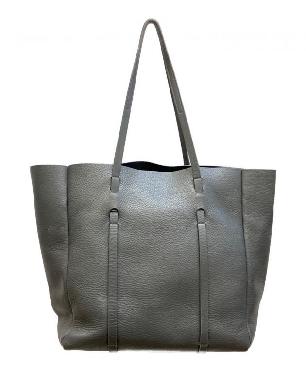 BALENCIAGA グレー レザー トートバッグ 中古・古着通販】BALENCIAGA (バレンシアガ) エブリデイトートバッグ