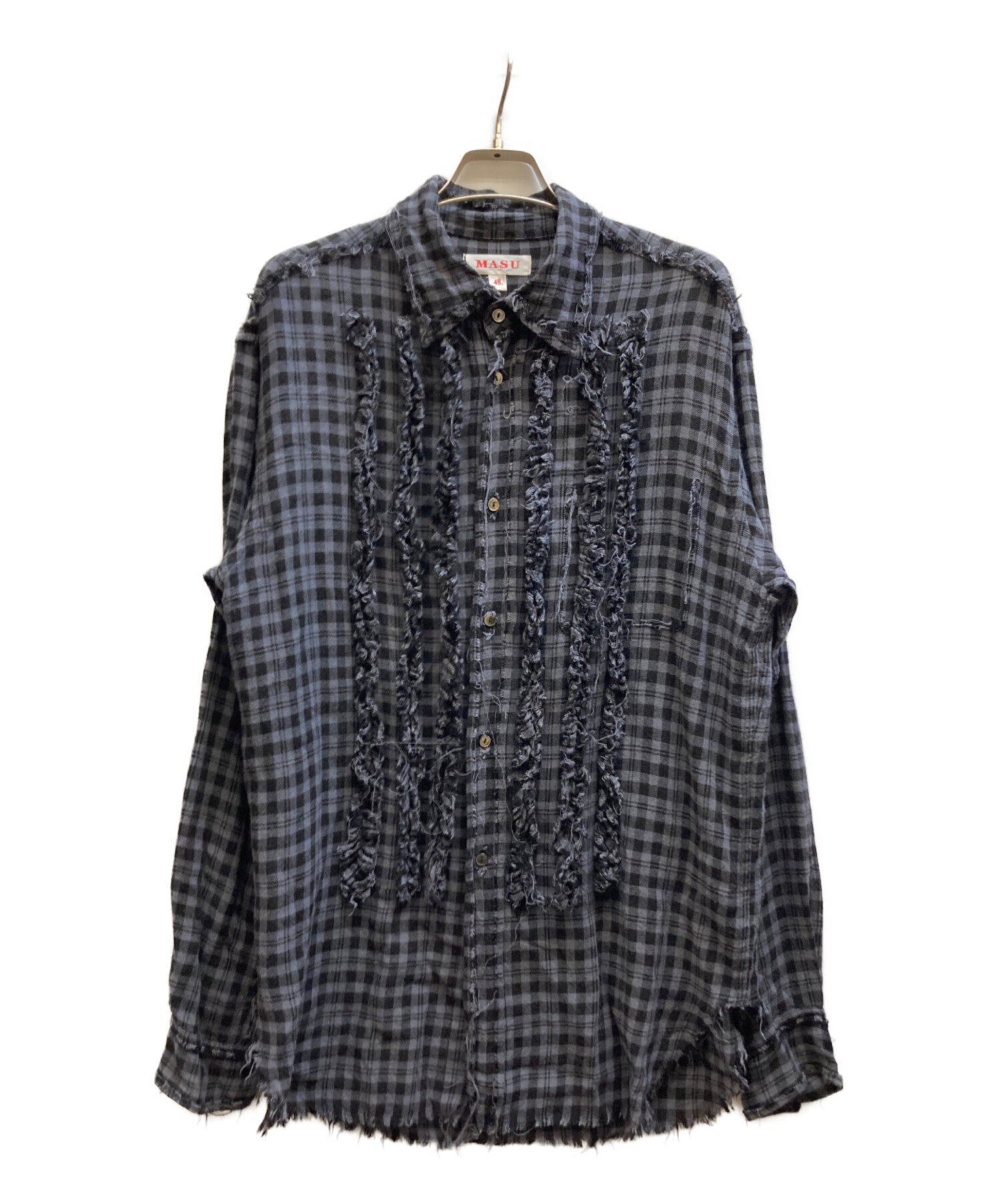 中古・古着通販】masu (エムエーエスユー) GRUNGE PLAID SHIRT/MMSS 