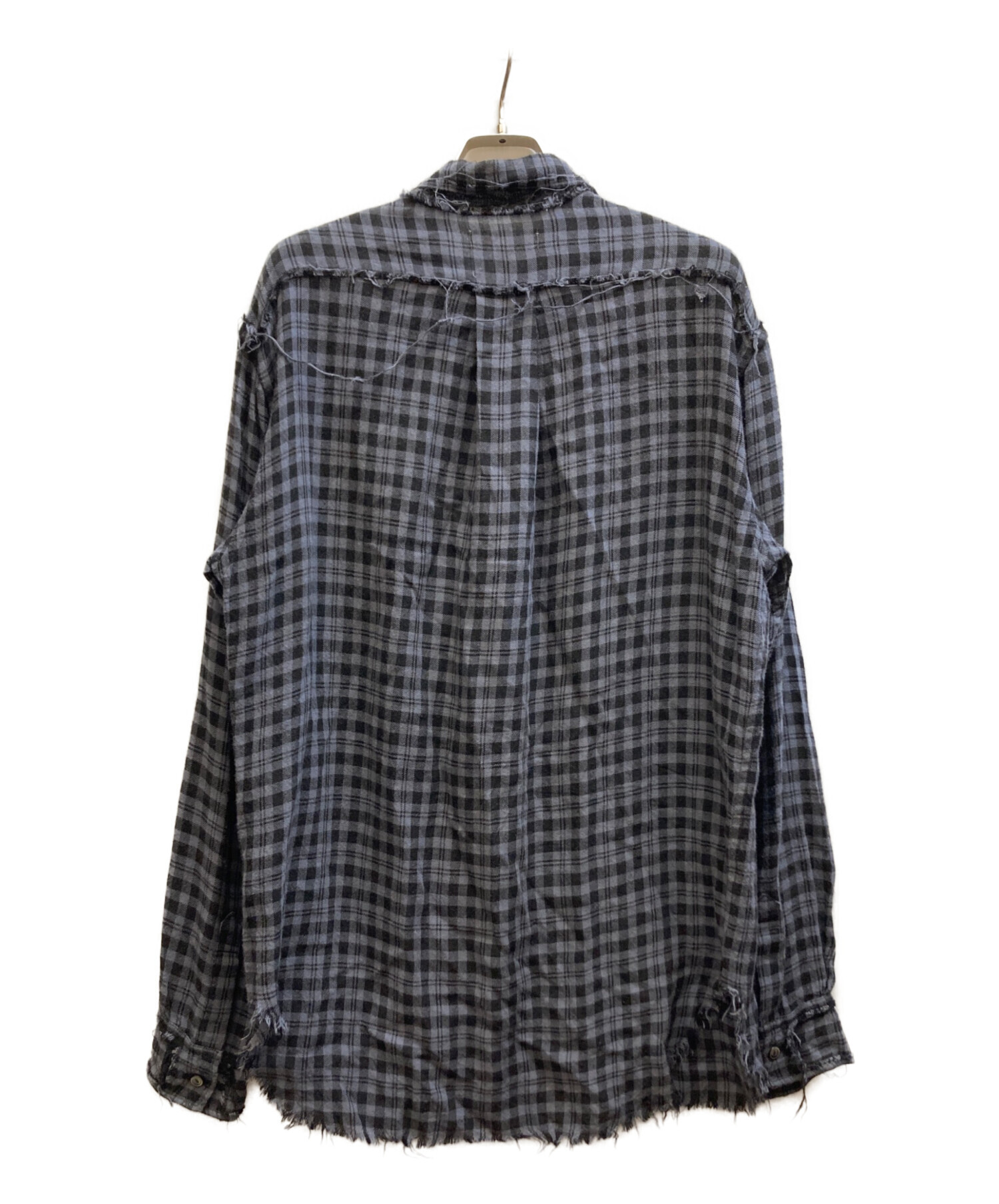 中古・古着通販】masu (エムエーエスユー) GRUNGE PLAID SHIRT/MMSS 