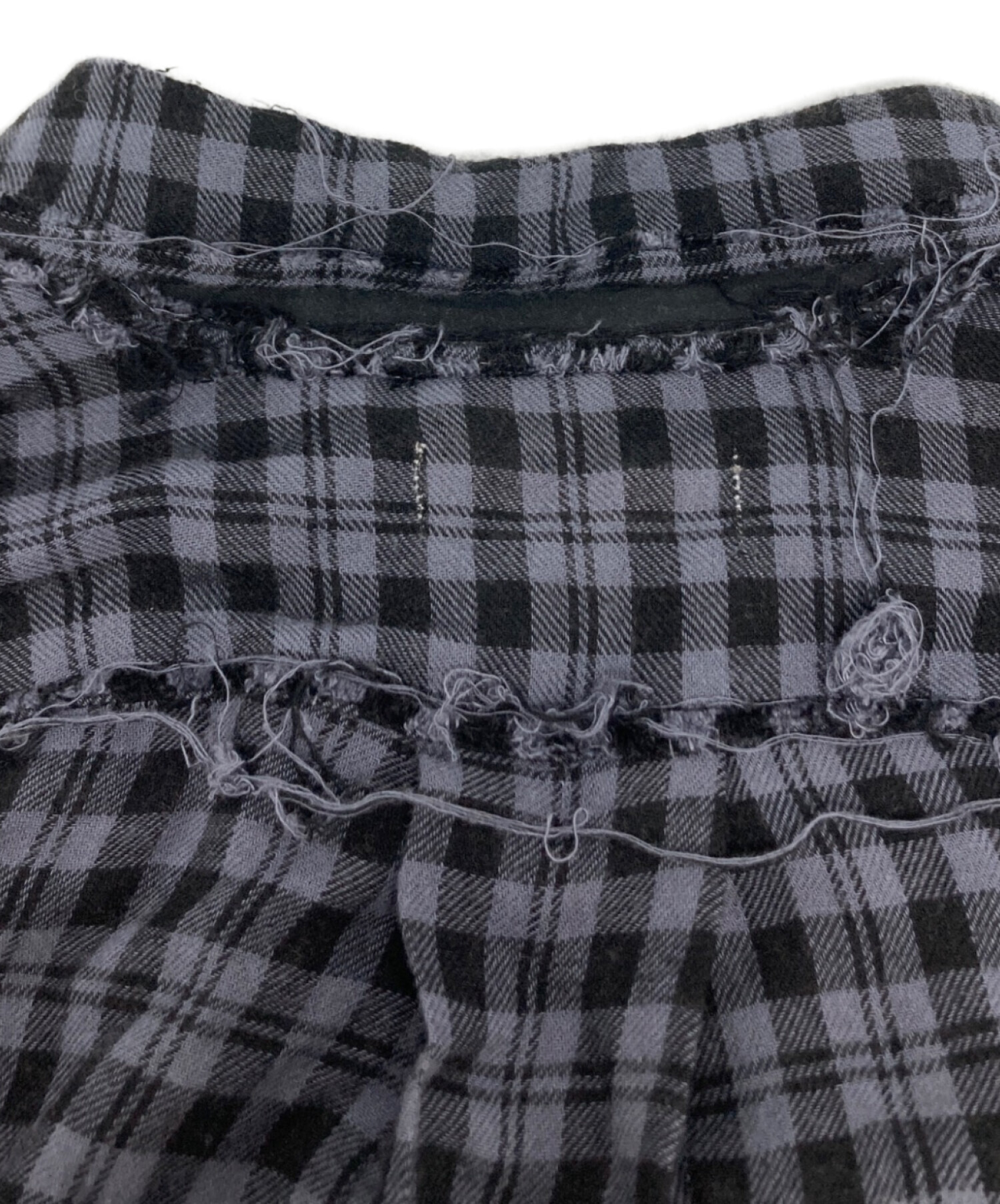 中古・古着通販】masu (エムエーエスユー) GRUNGE PLAID SHIRT/MMSS 