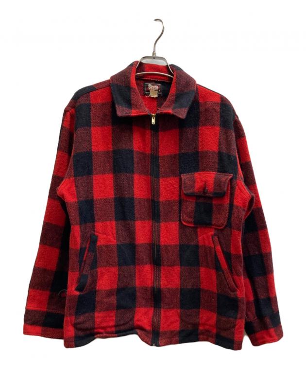 中古・古着通販】WOOLRICH (ウールリッチ) チェックジャケット レッド