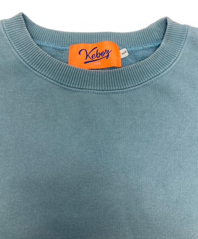 中古・古着通販】KEBOZ (ケボズ) 刺繍ロゴスウェット ブルー サイズ:L