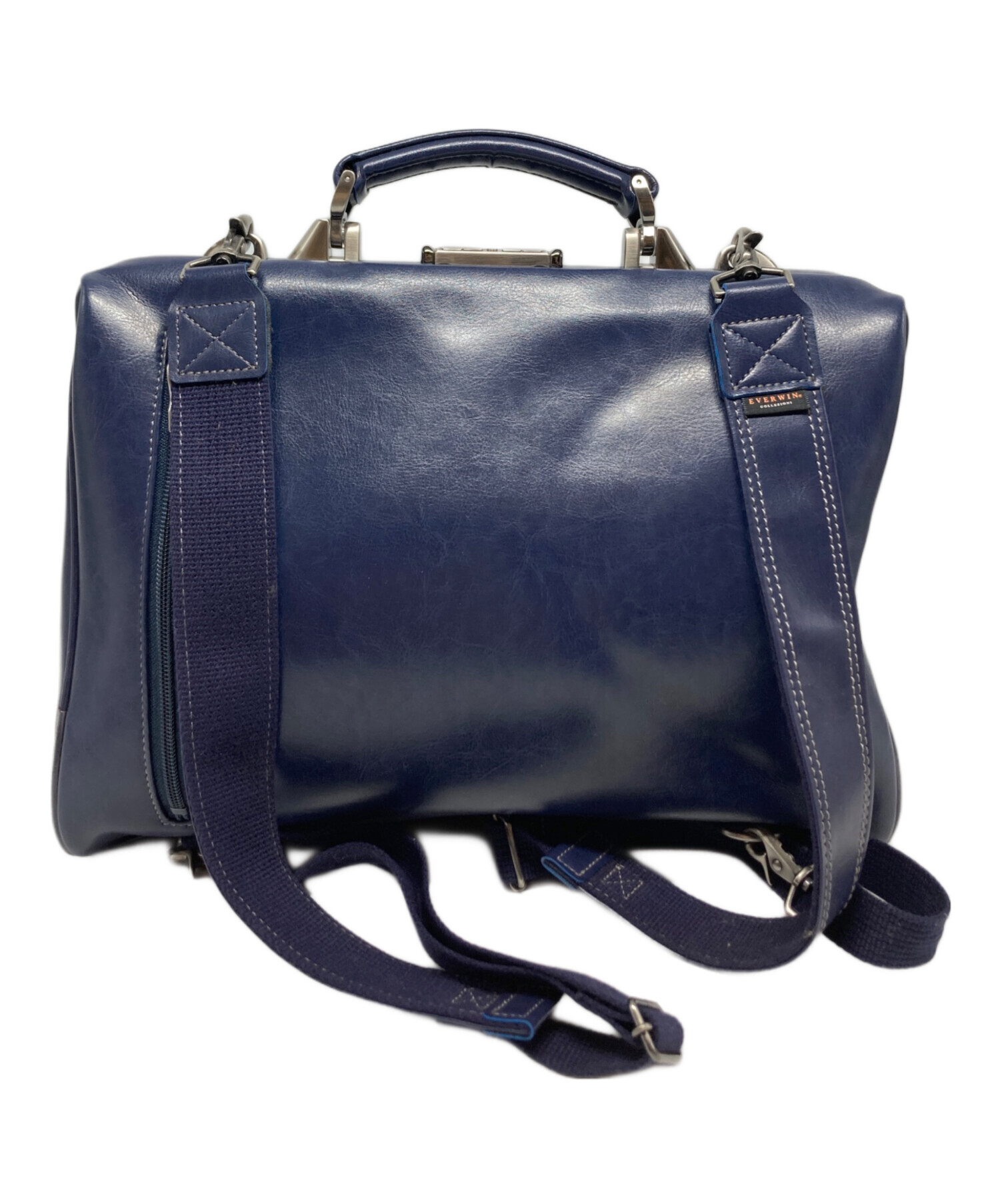 エバウィン EVERWIN ダレスバッグ 3WAY 豊岡製 21591 中古・古着通販】EVERWIN (エバウィン) ダレスバッグ ネイビー サイズ