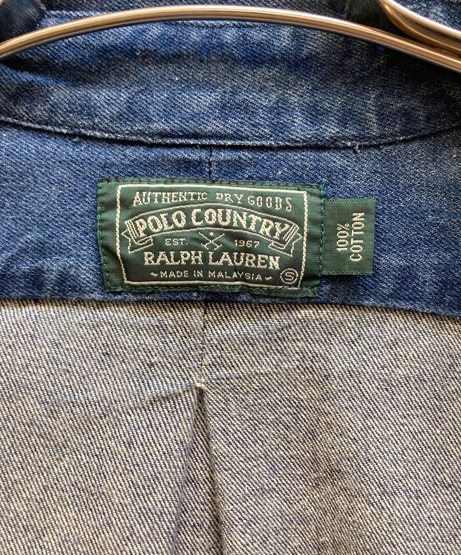 中古・古着通販】POLO COUNTRY (ポロカントリー) デニムシャツ