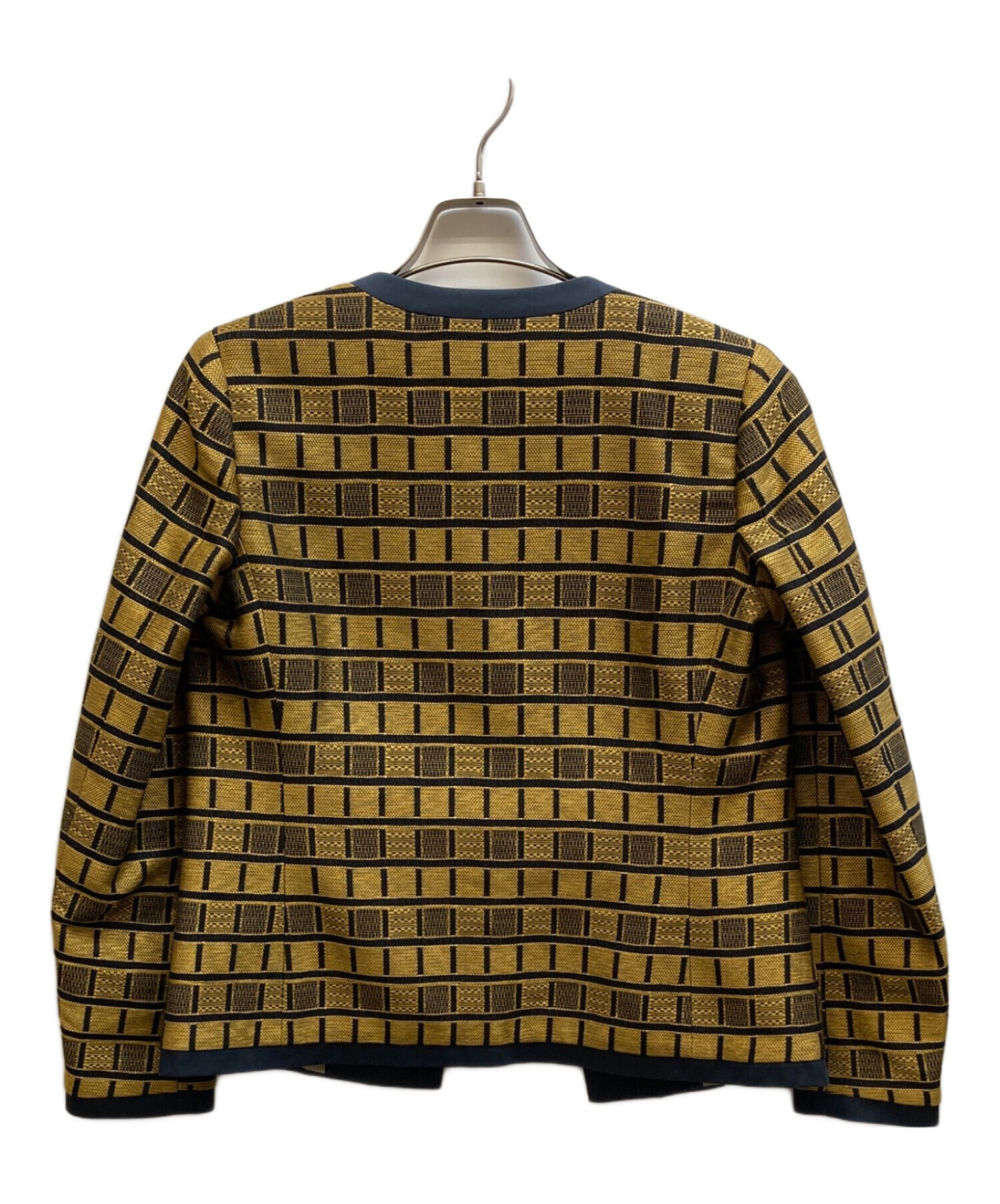 中古・古着通販】ETRO (エトロ) ノーカラージャケット ネイビー 