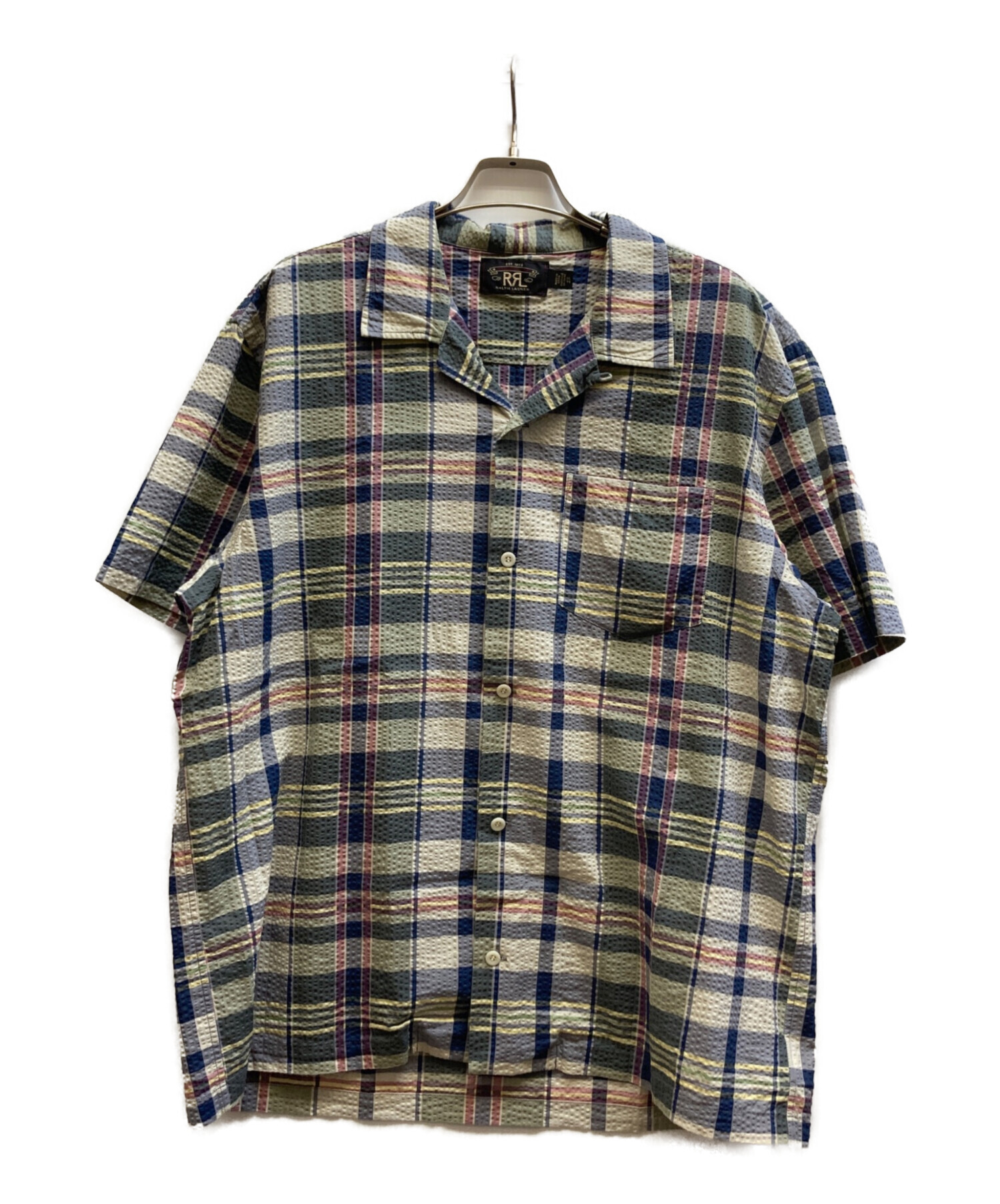 中古・古着通販】RRL (ダブルアールエル) シアサッカーチェックシャツ