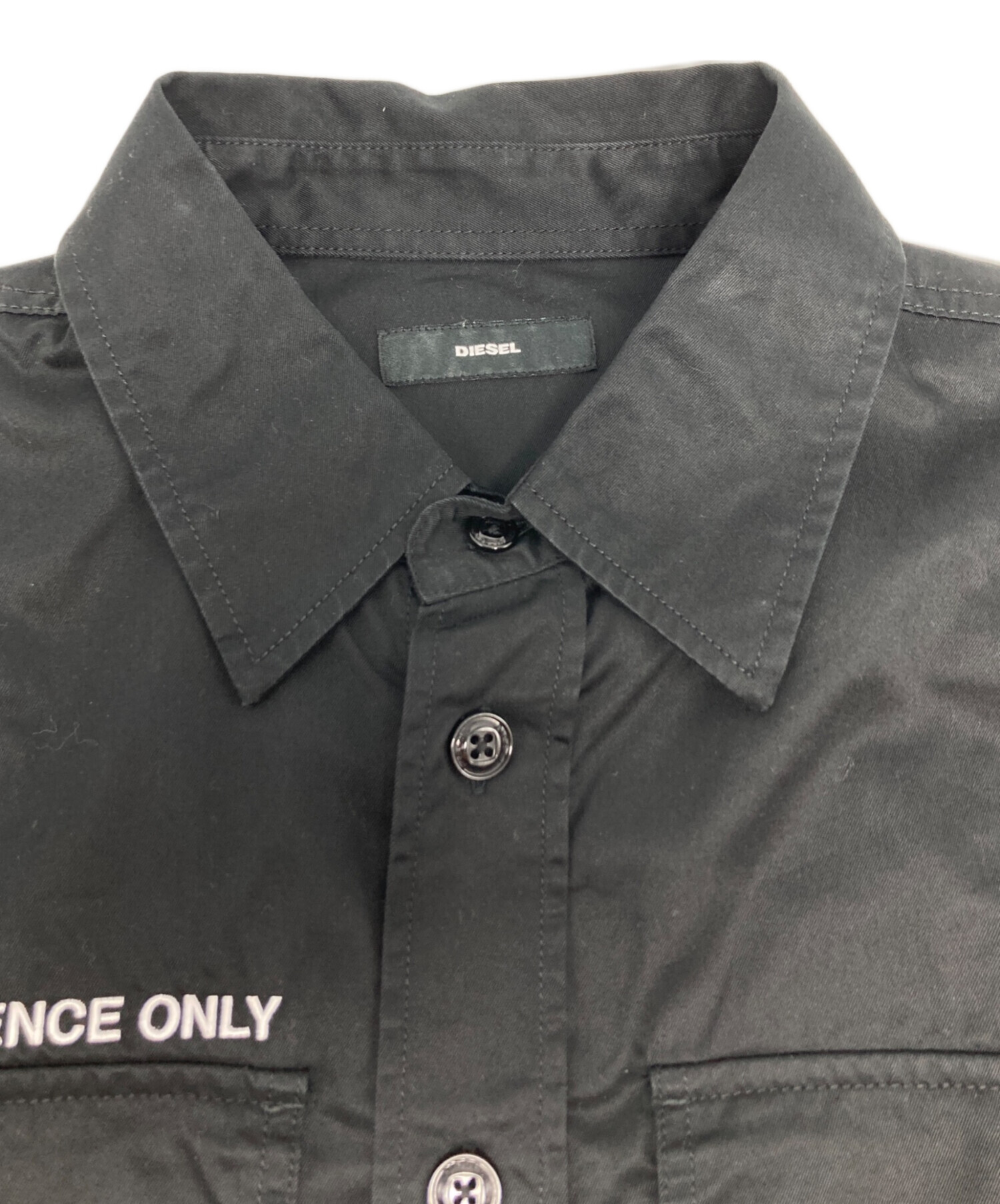 中古・古着通販】DIESEL (ディーゼル) パッチワークデザイン切替シャツ
