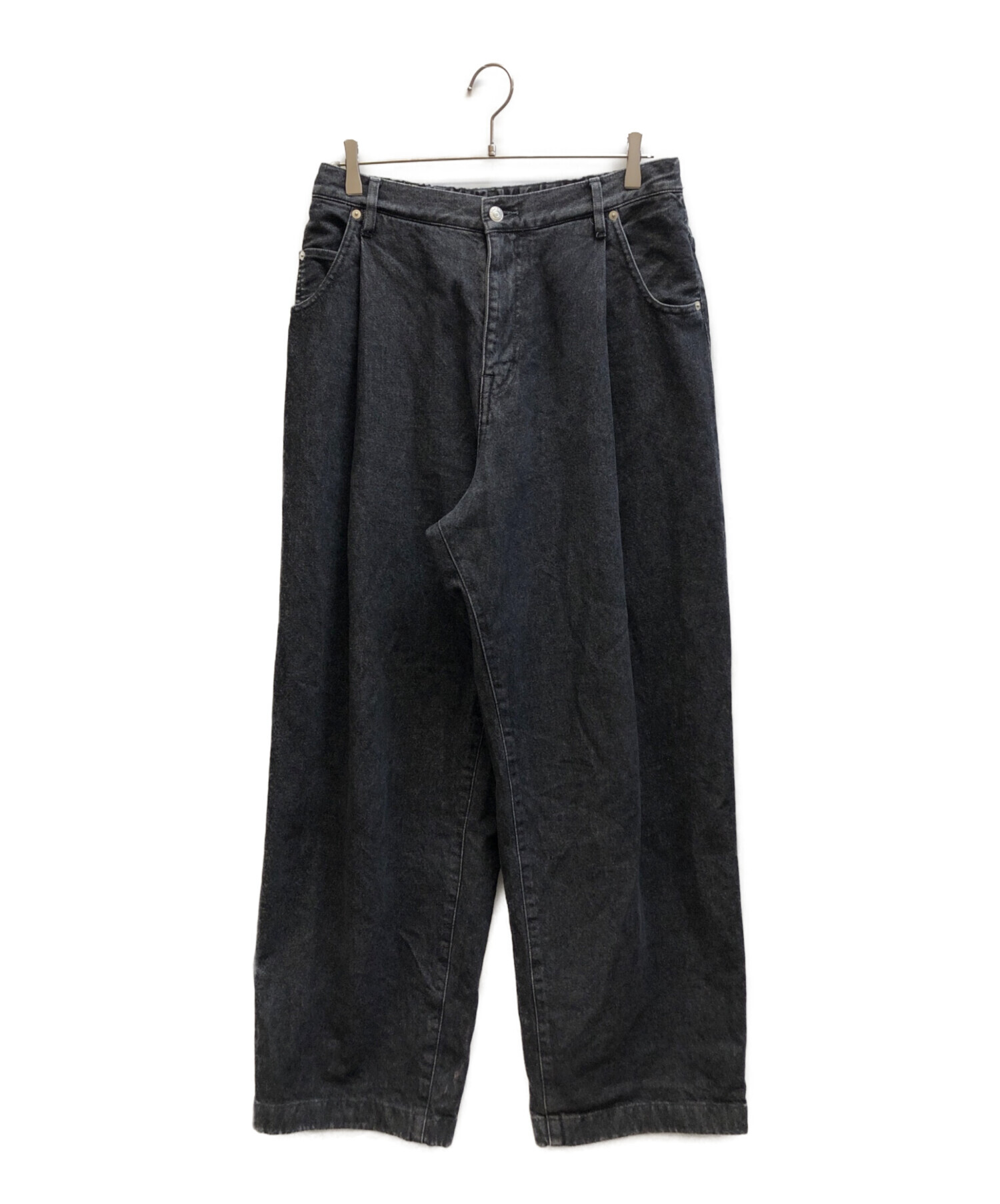 未使用EFFE BEAMS NEON カメリア　パンツ 中古・古着通販】NEON SIGN (ネオンサイン) Wide denim slacks “Used