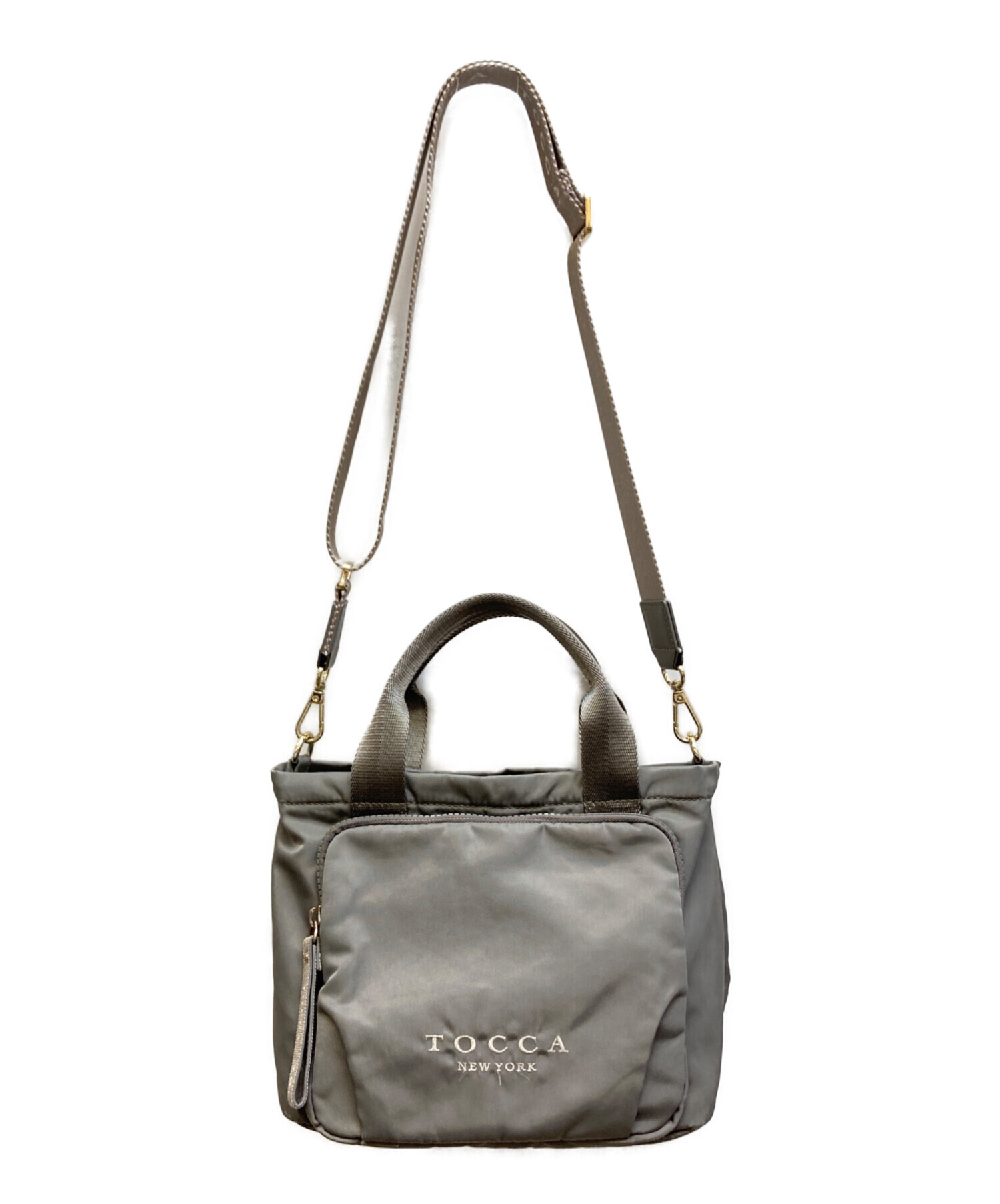 【未使用級】TOCCA　METRO NYLON TOTE S 終売モデル 中古・古着通販】TOCCA (トッカ) METRO NYLON TOTE グレー｜ブランド